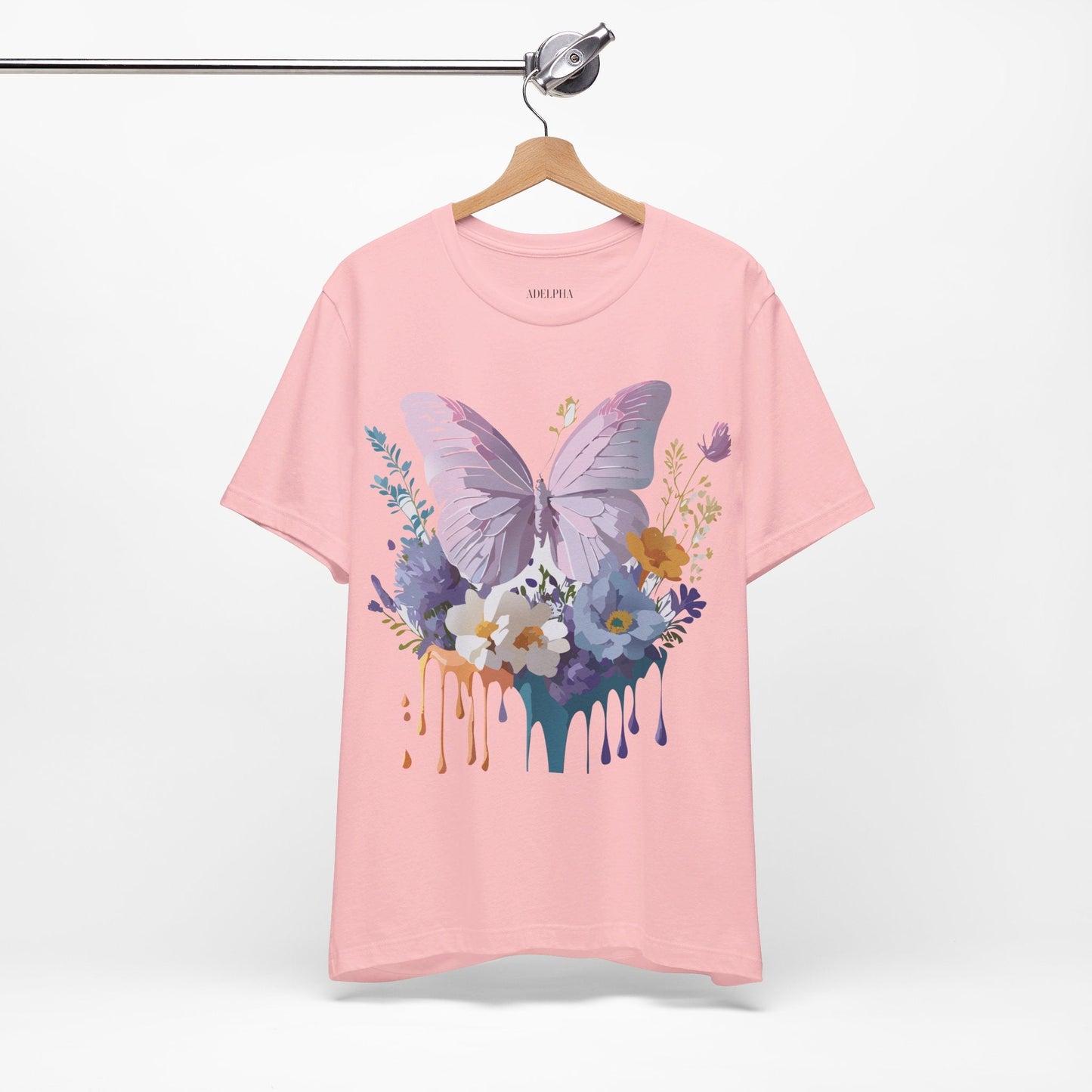Adelpha Graphic Butterfly Unisex Short Sleeve Graphic Tee Art Design