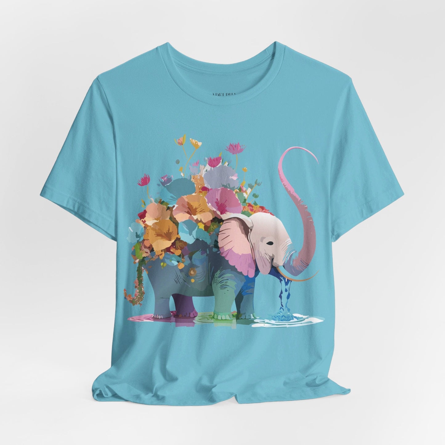 Adelpha Elephant Graphic Tee Unisex Short Sleeve Vintage Inspired Art Design Shirt
