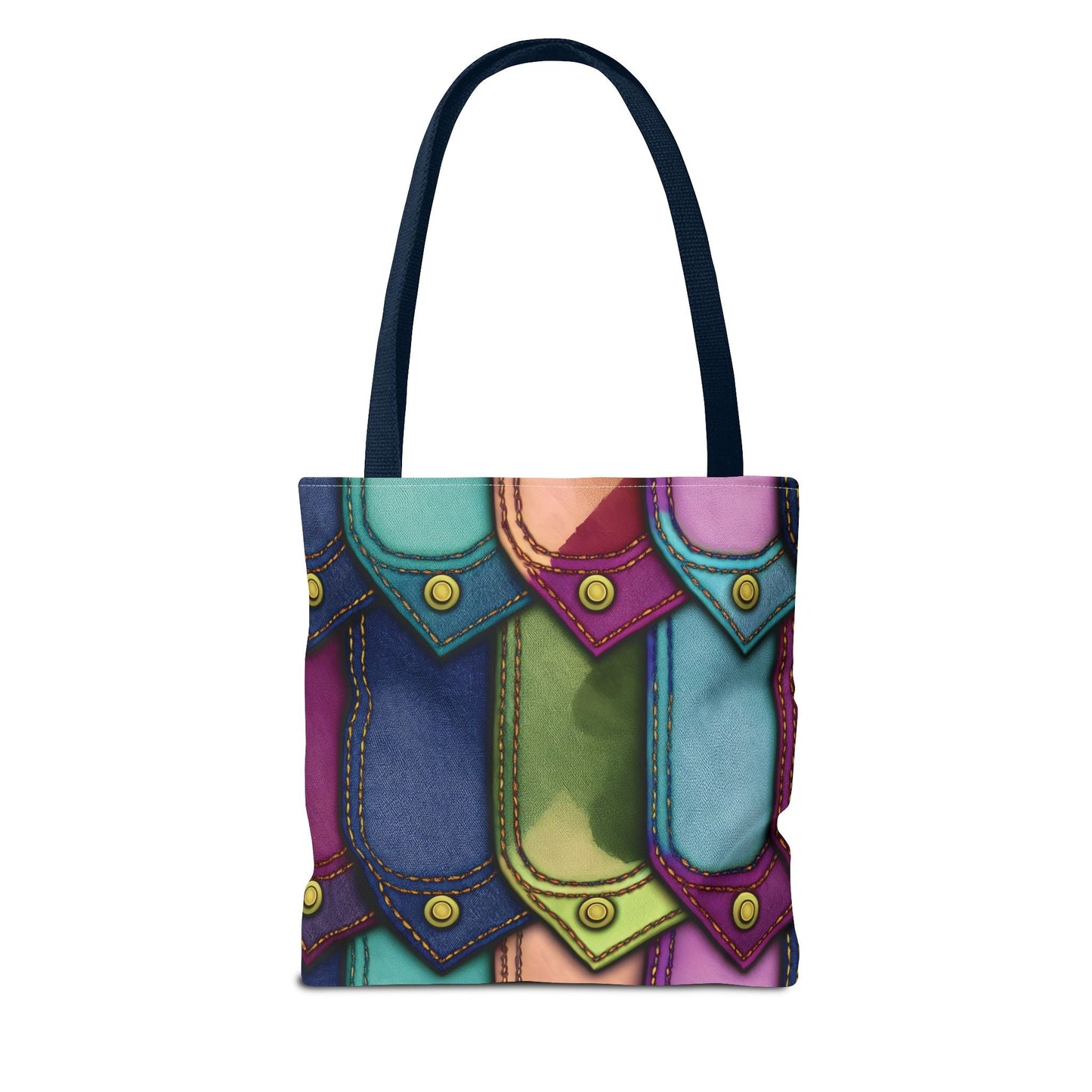 Denim Canvas Bag, Tote Bag Denim Printify