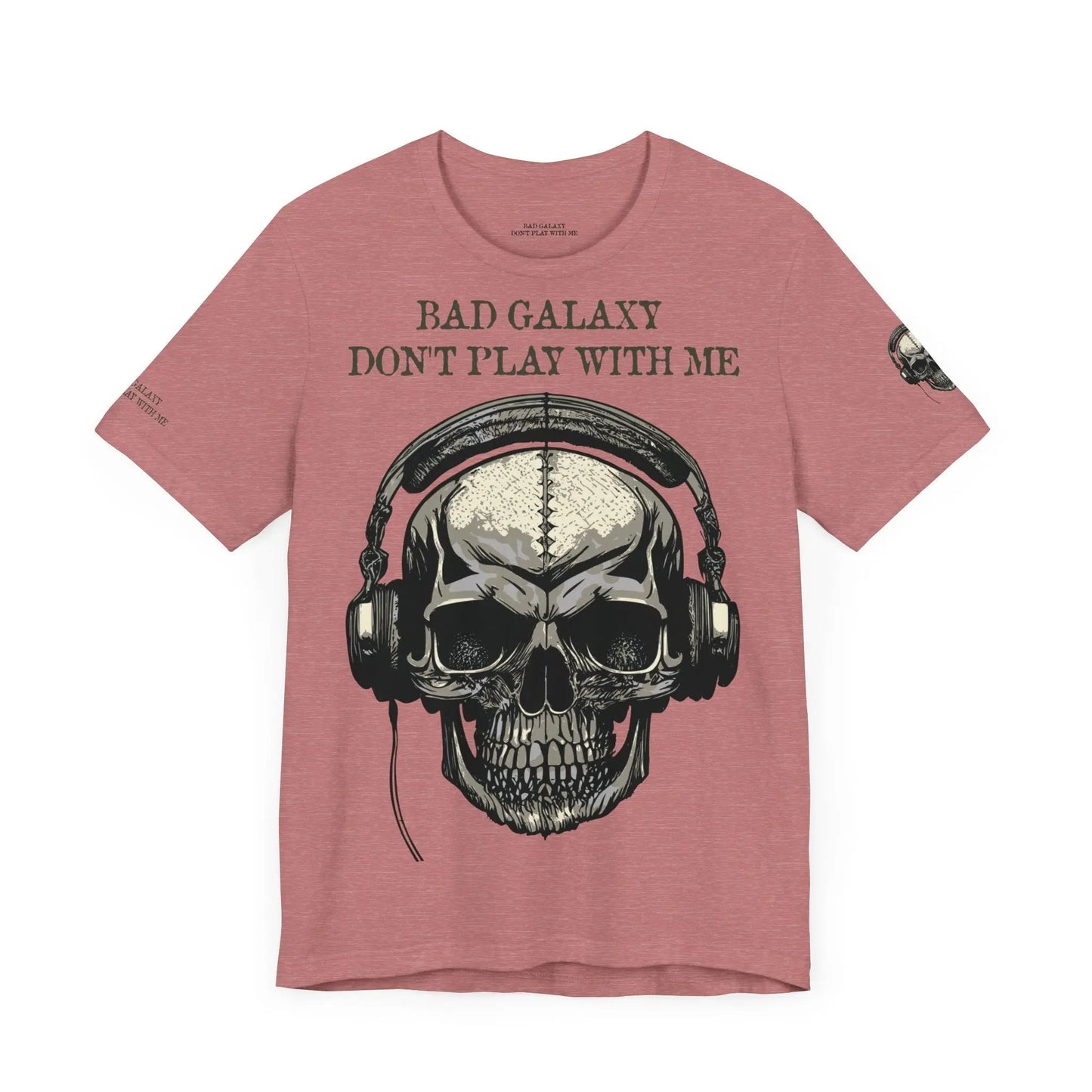 Skull T Shirt From Bad Galaxy Made To Order 100 Percent Cotton With Eco Friendly Inks Free Shipping