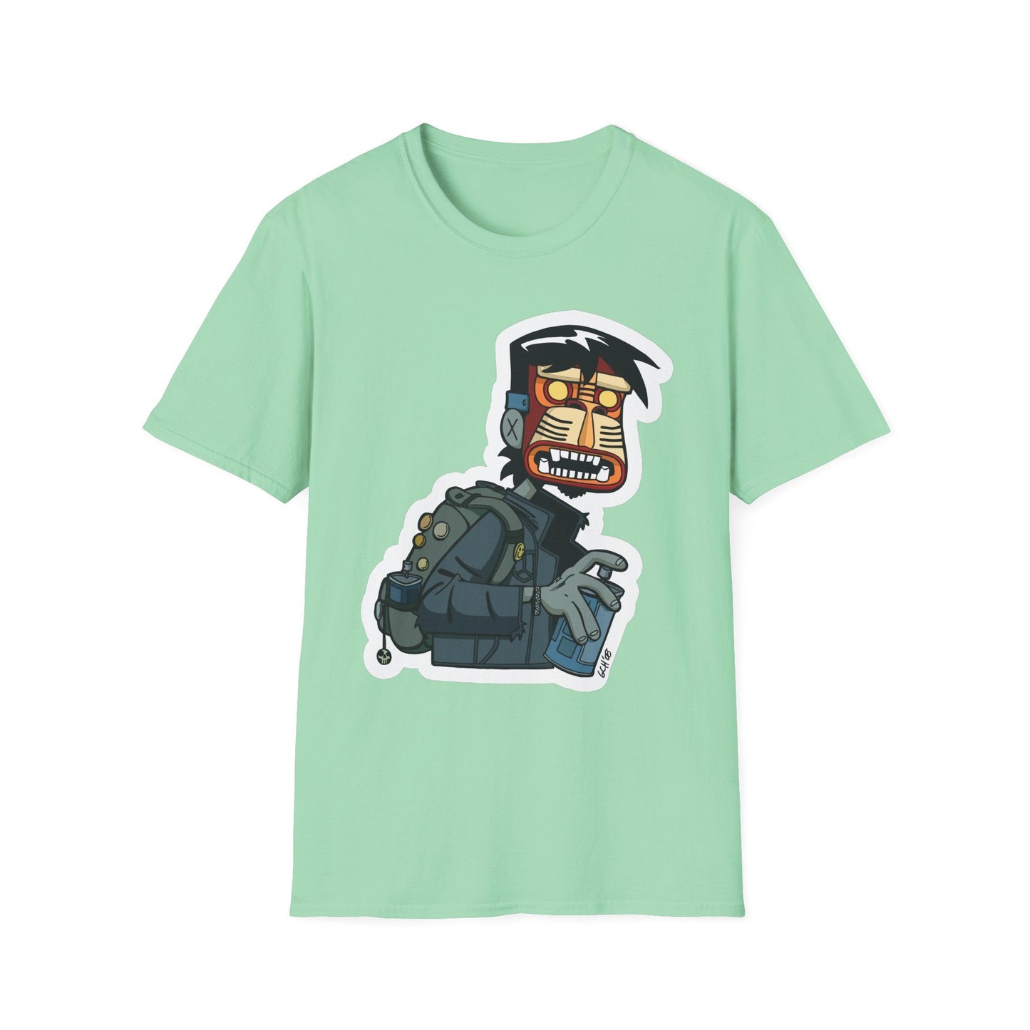 Cartoon T Shirt Animation T Shirt Funny Tee Shirt Unisex Short Sleeve Softstyle Cotton Tee 64000