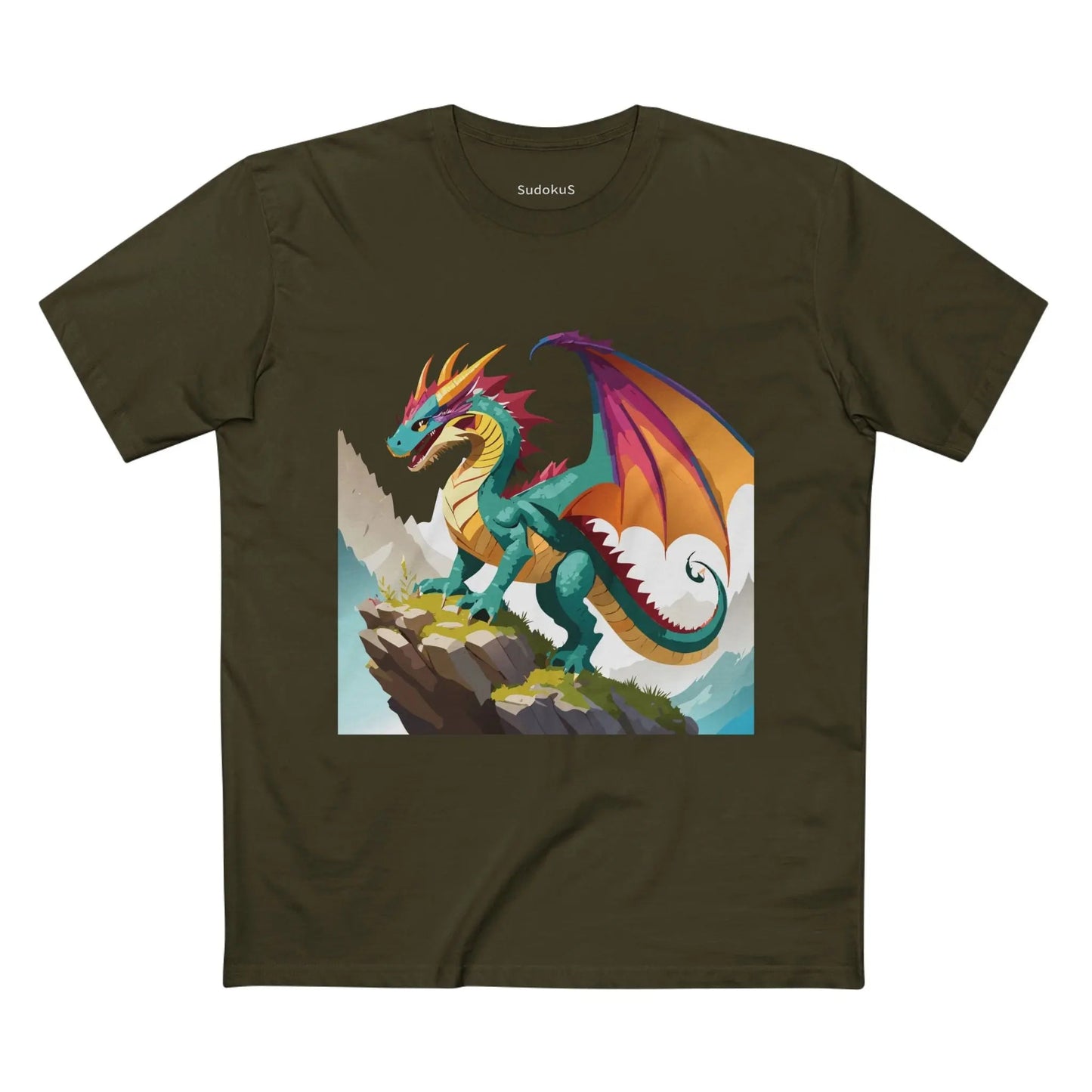 Dragon Graphic Unisex 100 Cotton Staple Tee 28