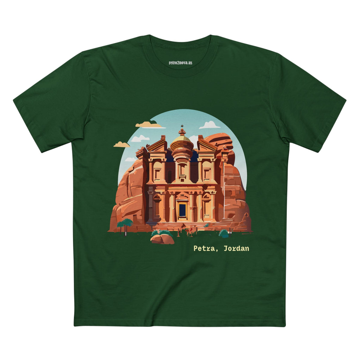 Petra Jordan illustration T-Shirt | Travel souvenir tee
