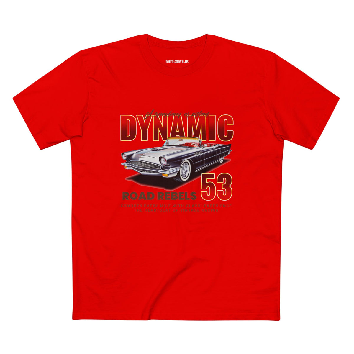 Retro Car Vintage Graphic Tee Staple Unisex 100 Cotton Tee Shirt - RC-15