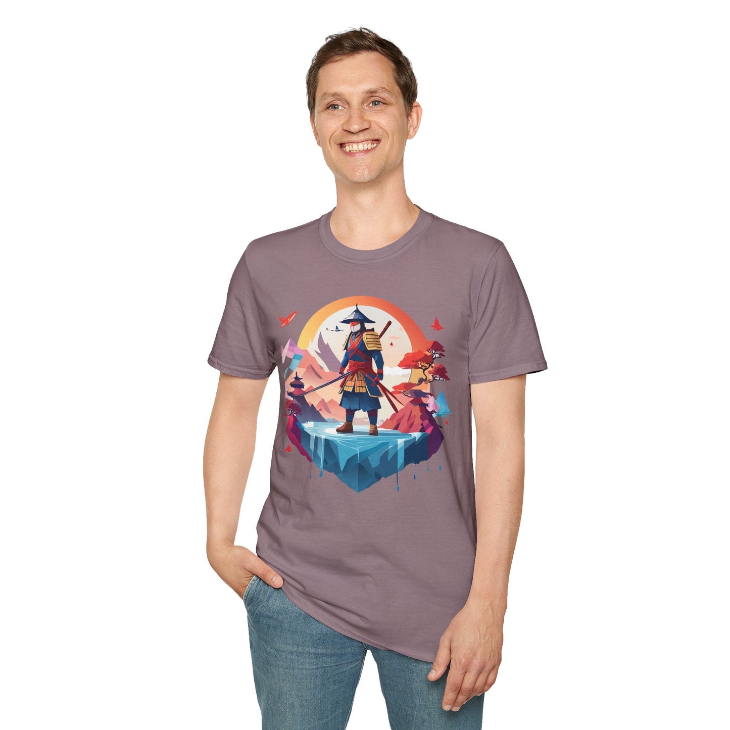 Samurai Shirt Unisex Softstyle Tee 100 Percent Ring Spun Cotton Short Sleeve T Shirt Comfort Fit