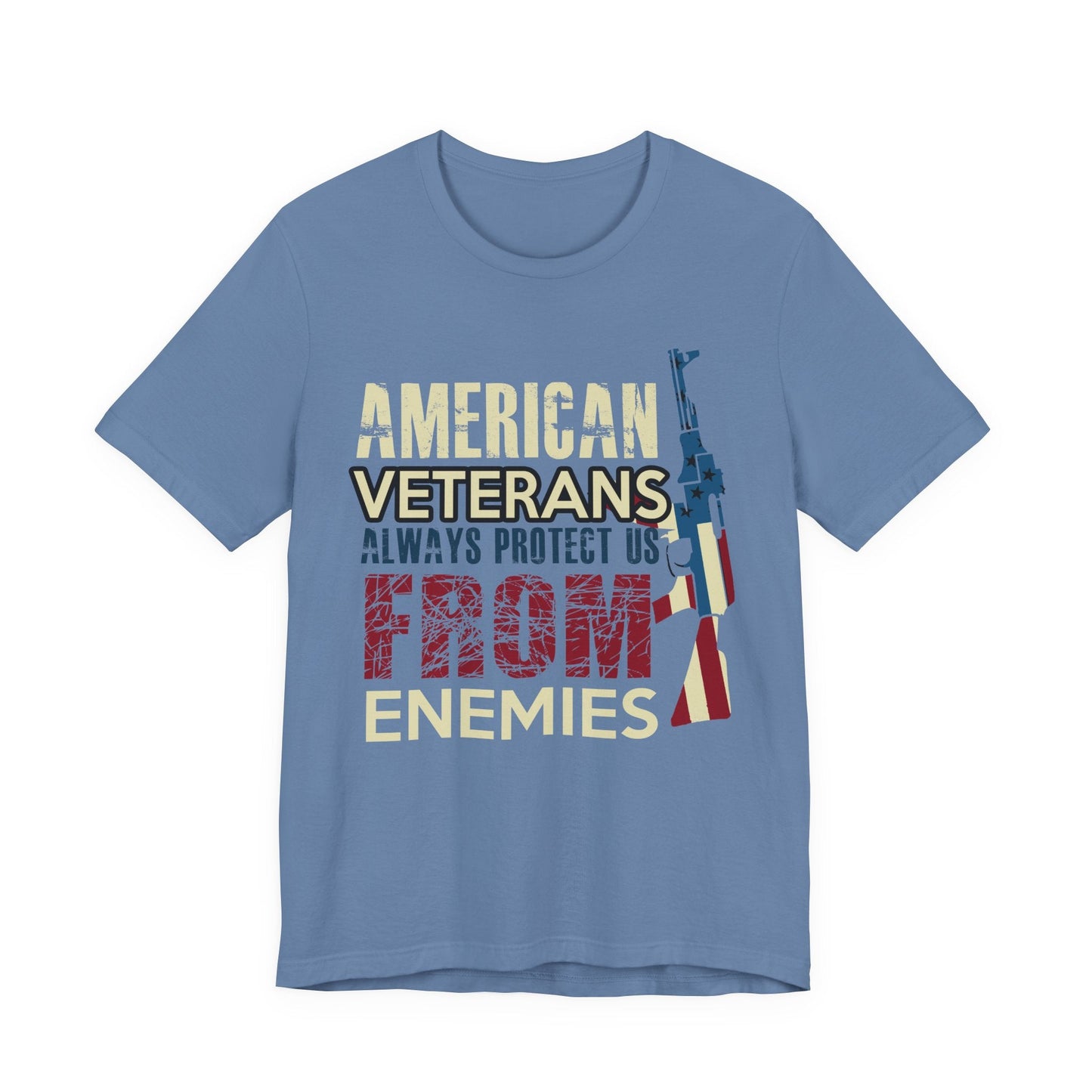 Army Veteran Patriotic Graphic Design Unisex Cotton T-Shirt v44