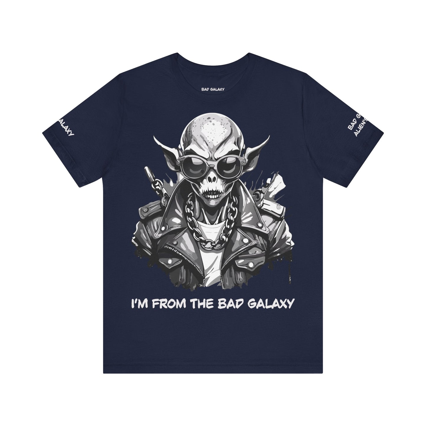 Alien Tee Shirt From Bad Galaxy Made To Order Free Shipping 100 Percent Cotton Eco Friendly In USA