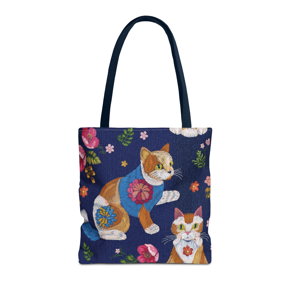Denim Fabric Imitation Print Unisex Canvas Bag Poly Spun 3 Sizes Tote Bag 190-10