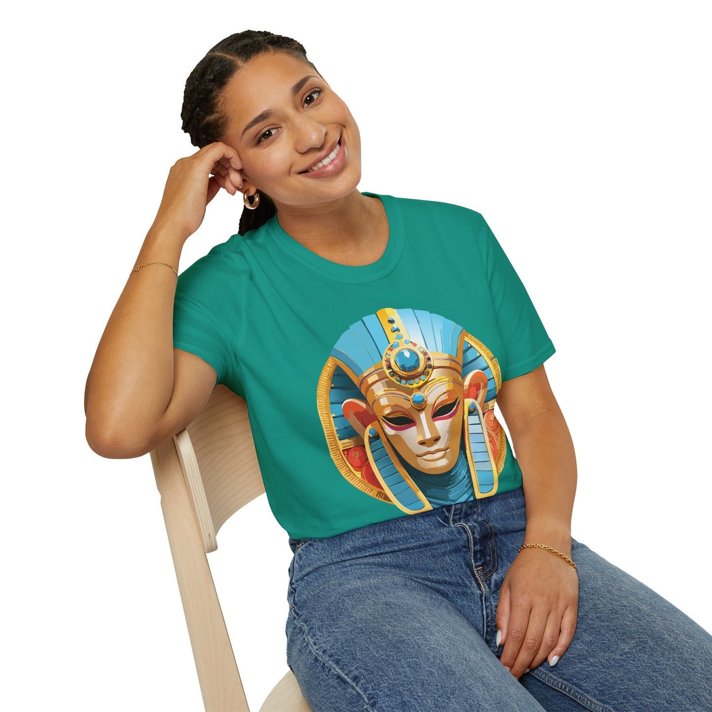 Mask Tee Shirt Unisex Softstyle Short Sleeve Art Design T Shirt 100 Percent Ring Spun Cotton