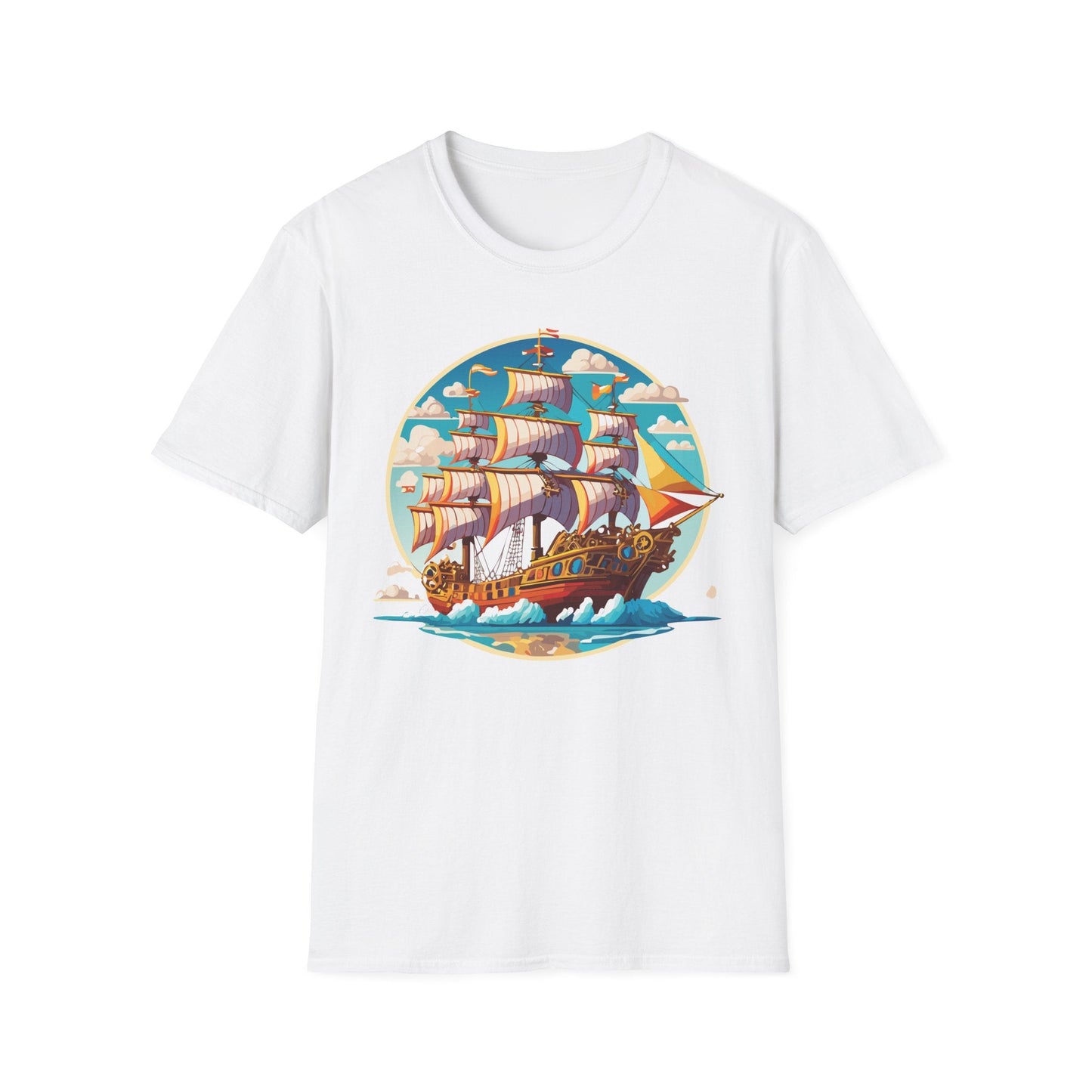 Ship T Shirts Frigate Tee Unisex Vessel Tee Shirt Gildan Softstyle 64000 Cotton Tee Classic