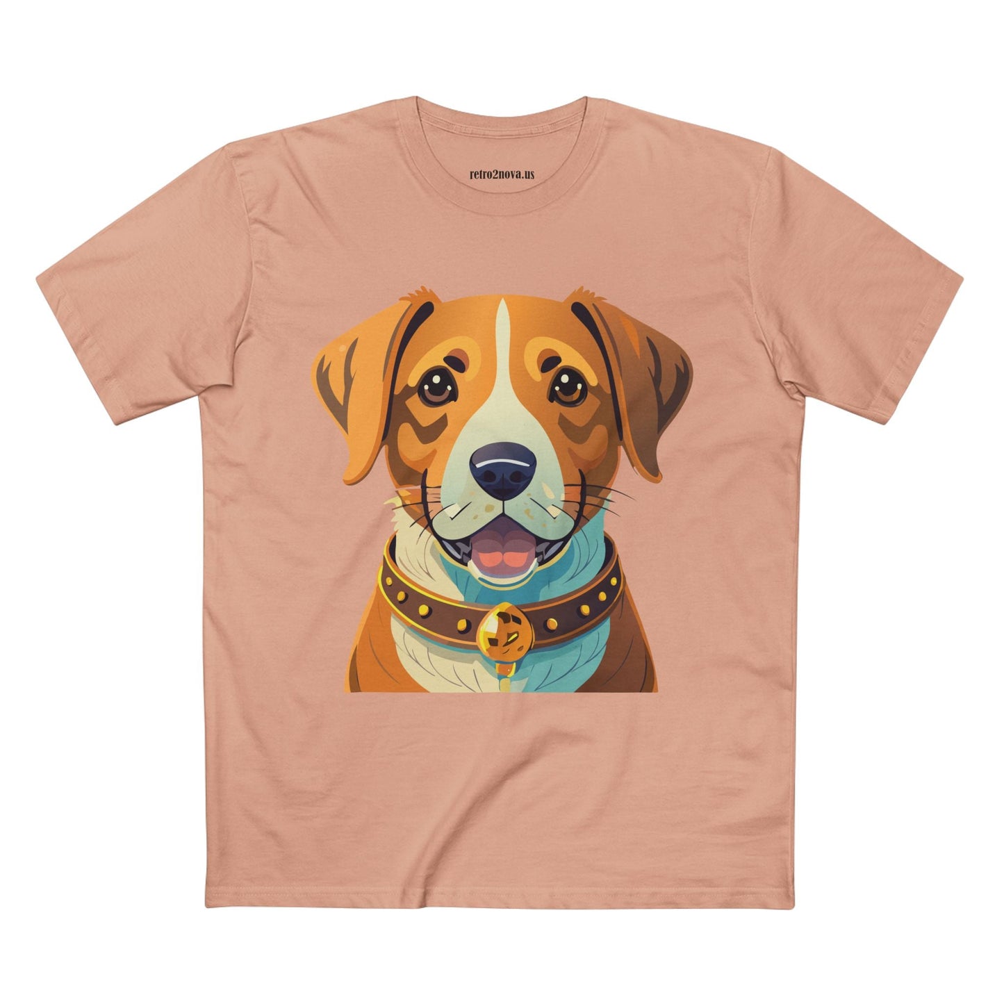 Retro2Nova Unisex Dog Shirt Premium Cotton Tee With Original Art Design Animal Print For Everyday Comfort