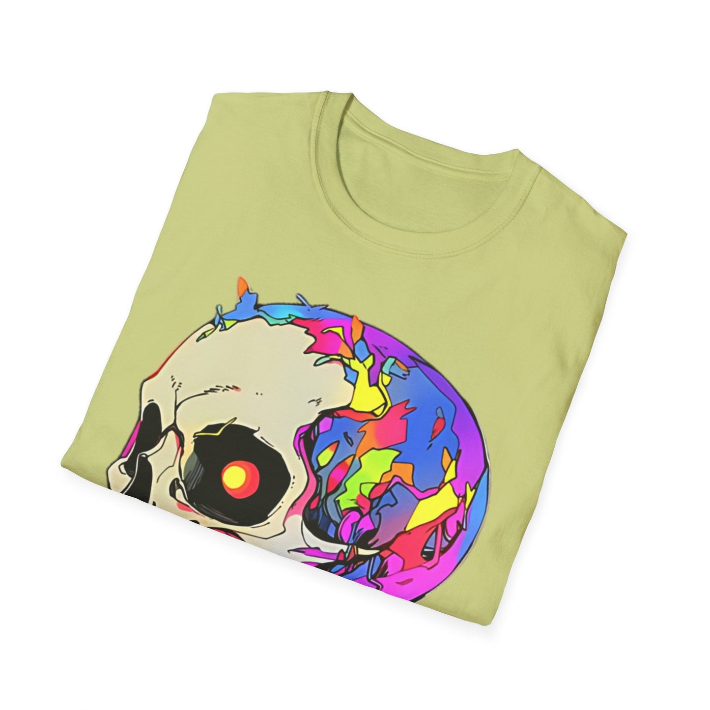 Skull Tee Shirt Unisex Skeleton Shirt Gildan Softstyle 64000 Short Sleeve Graphic Design