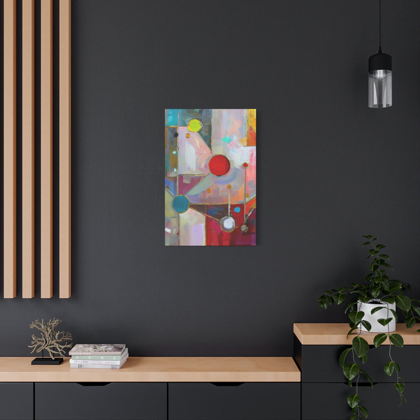 Abstract Oil Painting Print Canvas 20x24,20x30,24x30 24x32,24x36,30x40 32x48,36x48,40x60 Pine-Wood Inner Frame ABS-175