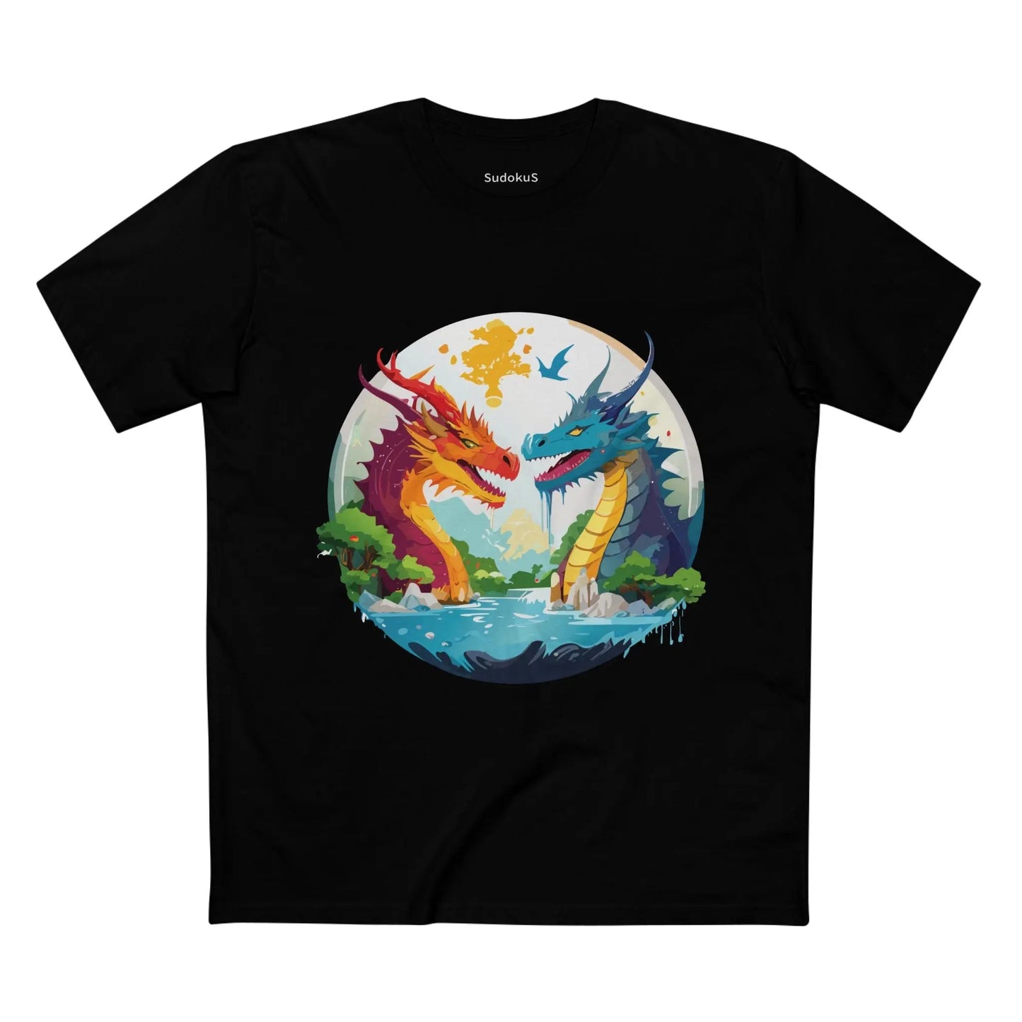 Dragon Graphic Unisex 100 Cotton Staple Tee 23
