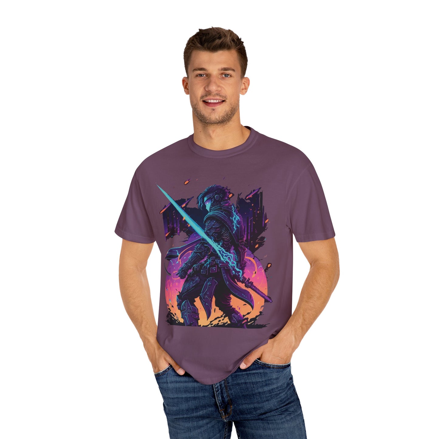 T-shirt unisexe avec chevalier en armure