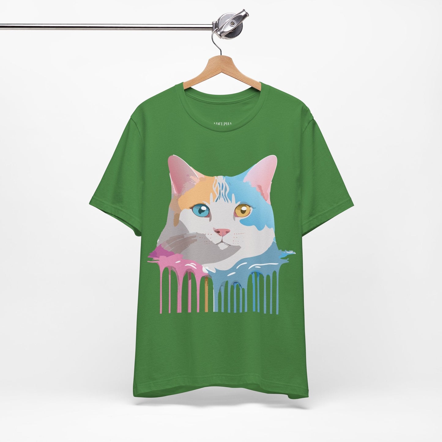 Unisex Cat Shirt Graphic Tee With Vintage Adelpha Art Design