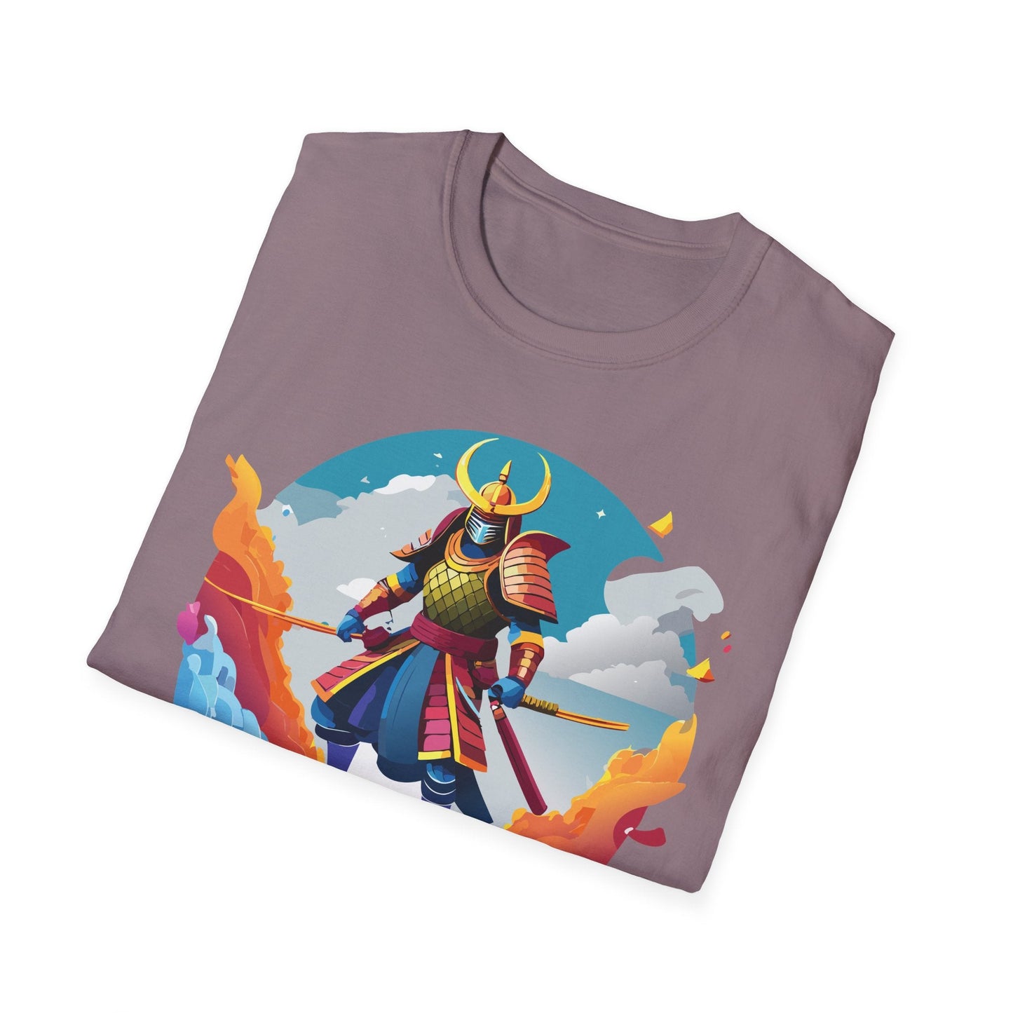 Samurai Shirt Unisex Gildan Softstyle 64000 Tee 100 Percent Ring Spun Cotton Lightweight
