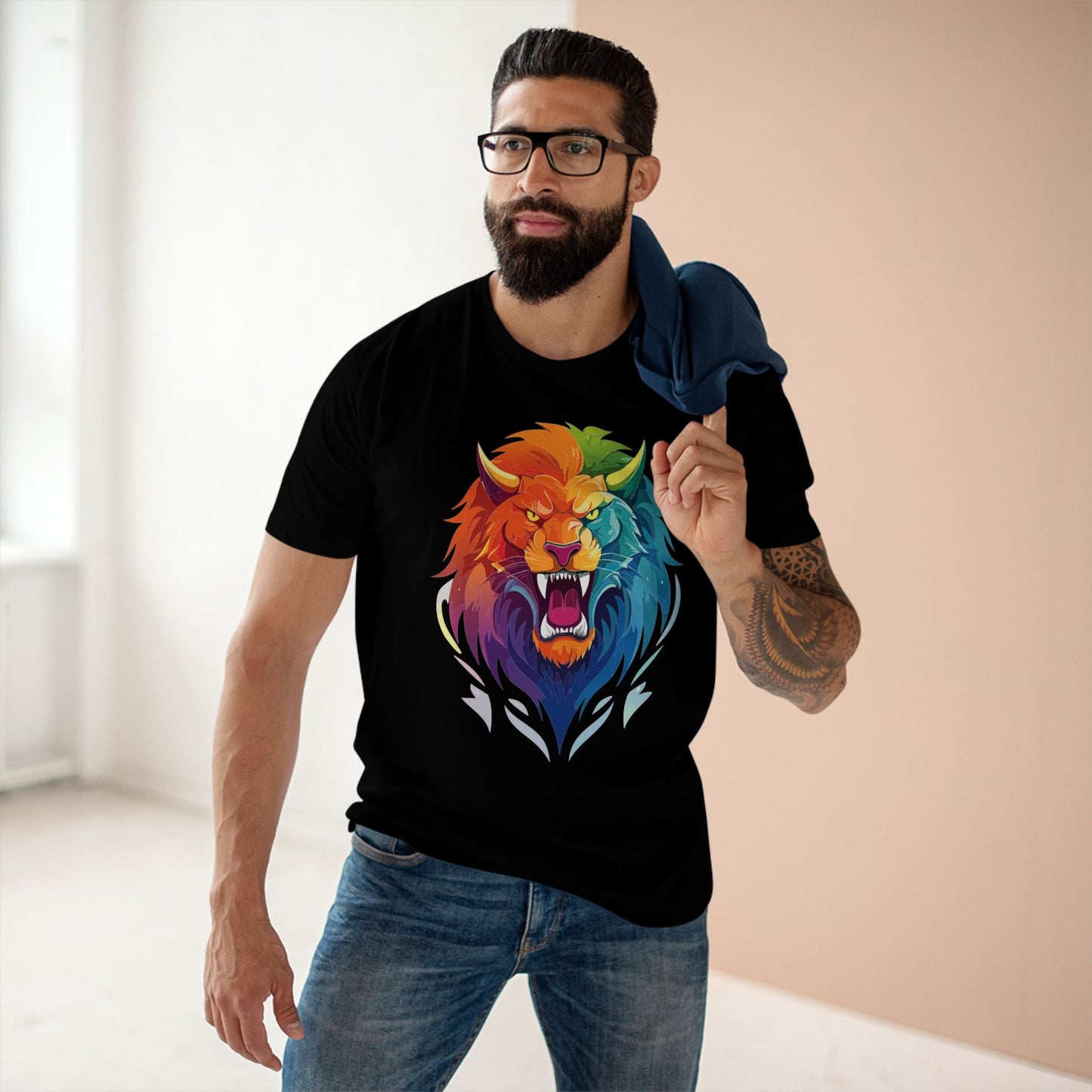 Cartoon Monsters Graphic Unisex 100 Cotton Staple Tee 21