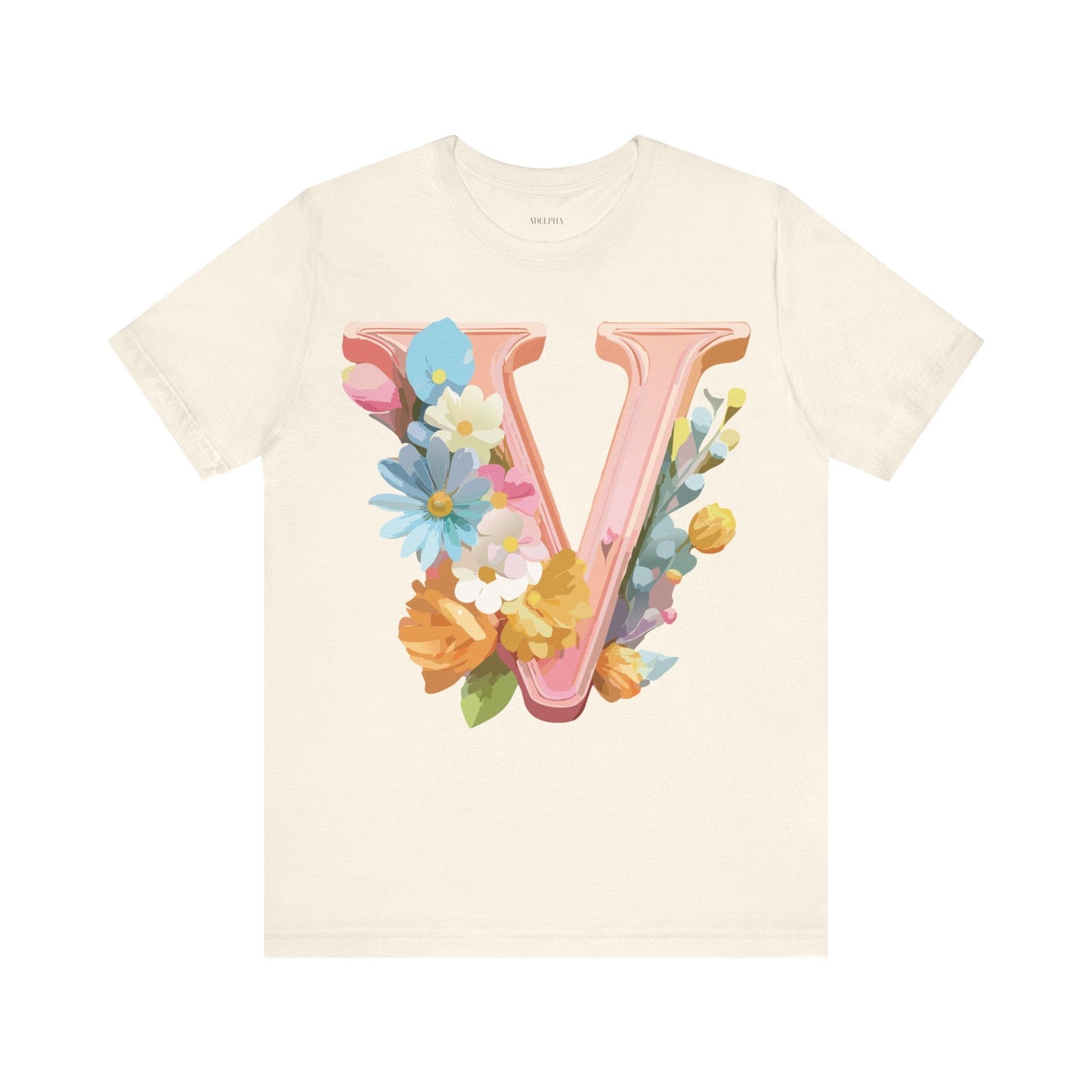 Letter V Shirt Unisex Graphic Tee With Vintage Inspired Artwork From Adelpha Official Edition