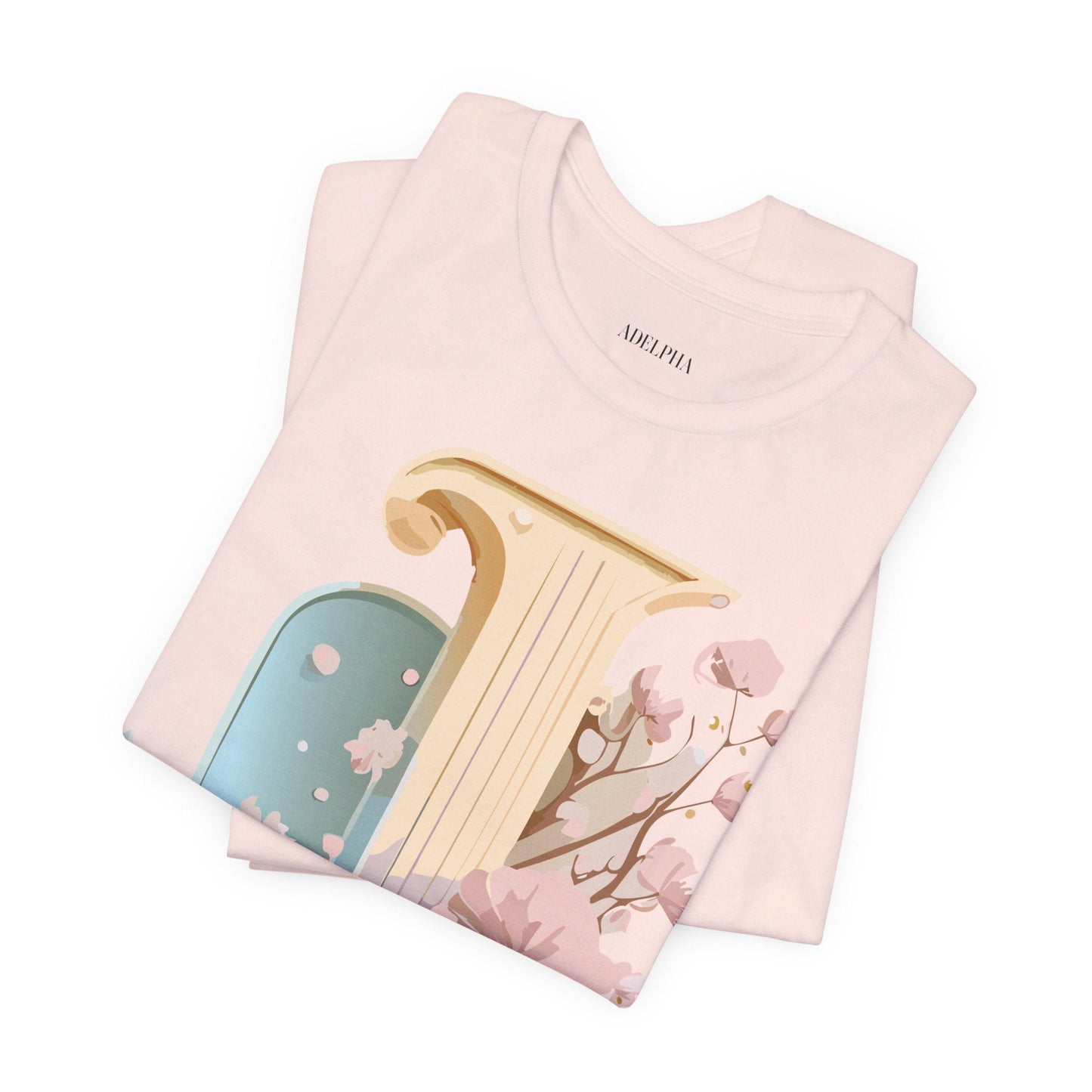 Letter J Shirt Unisex Graphic Tee Adelpha Vintage Inspired Artwork Design Short Sleeve