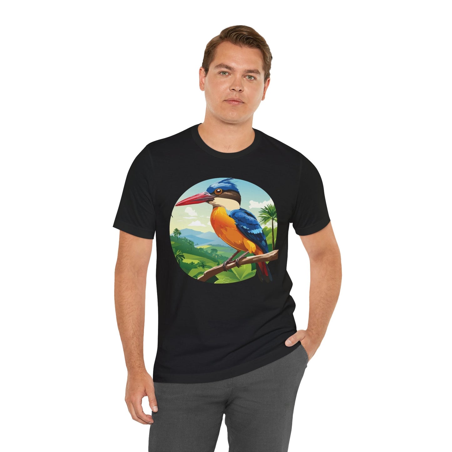 Unisex Animal Shirt With Art Design Featuring Wild Animals Jersey Short Sleeve Tee