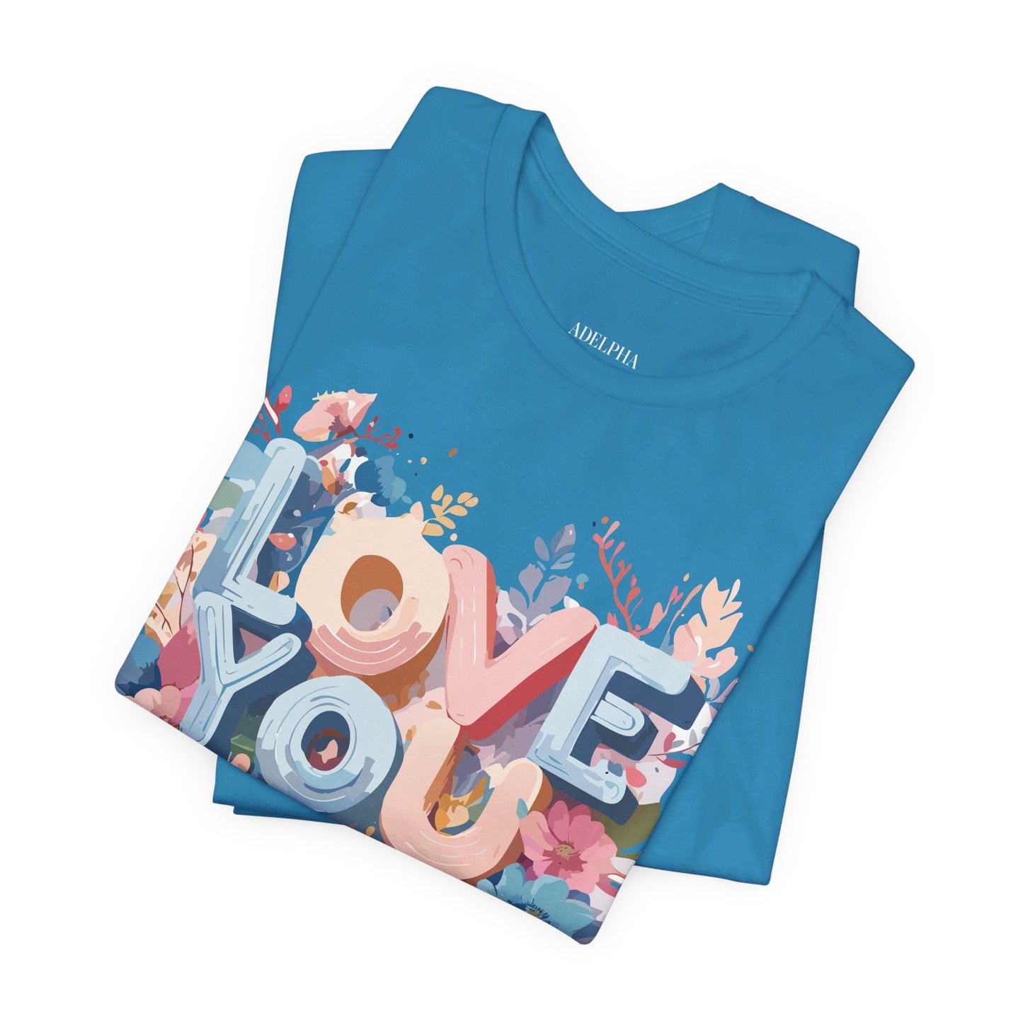 Valentine Graphic Tee Unisex Short Sleeve Art Design By Adelpha Vintage Inspired Tee