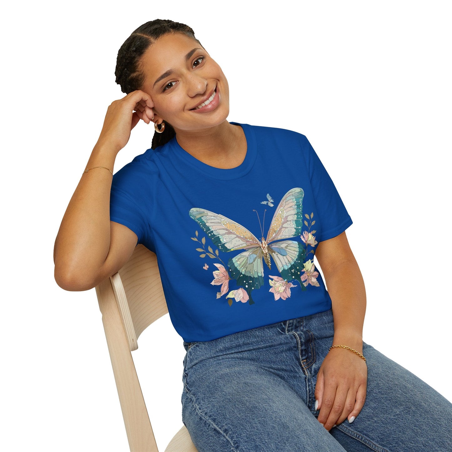 Butterfly T Shirt Unisex Softstyle Short Sleeve Gildan 64000 Monarch Inspired Shirt