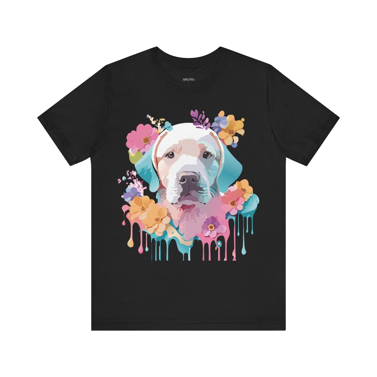 Dog Graphic Tee Unisex Vintage Inspired Art Design Adelpha Short Sleeve Jersey Shirt