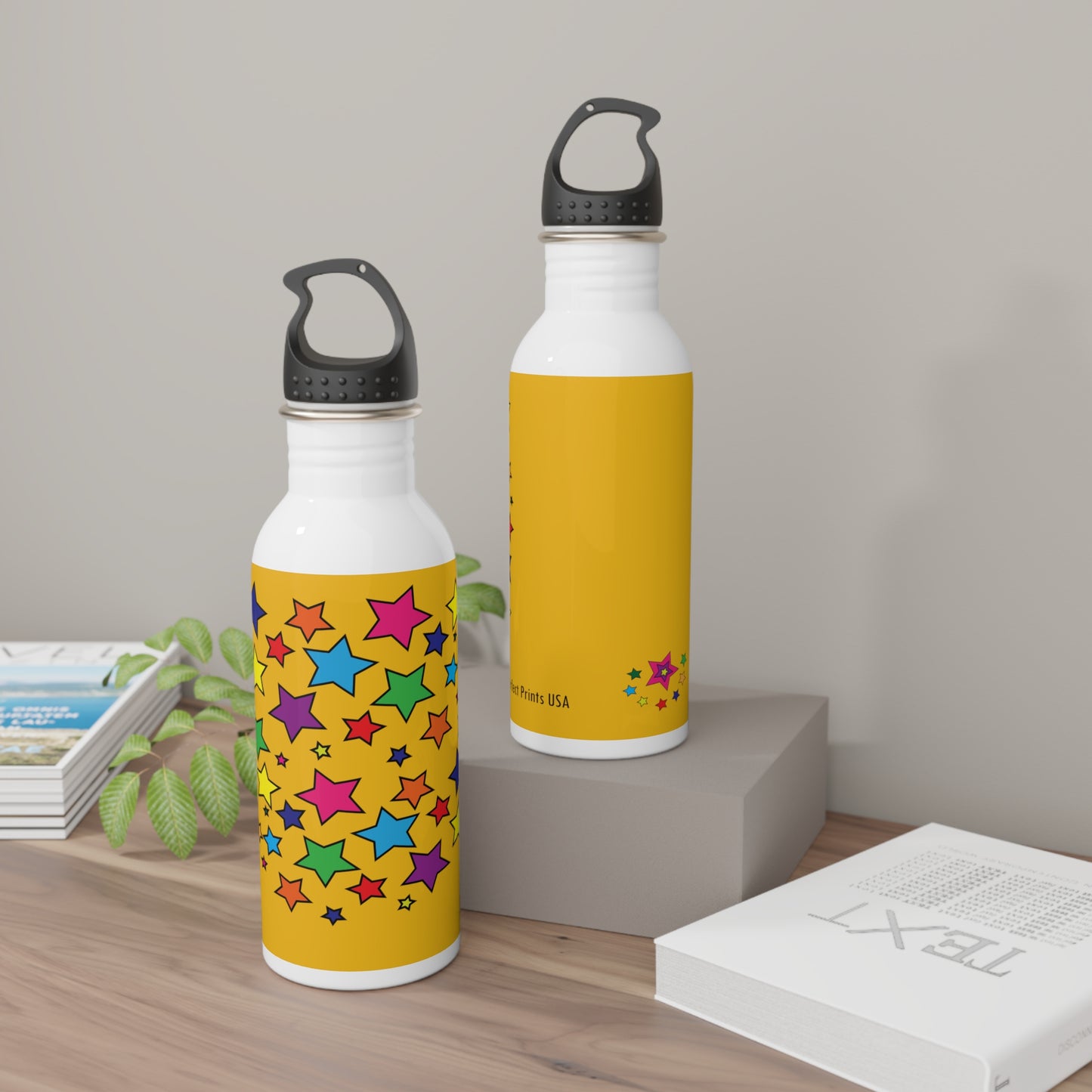 Bouteille d'eau Tumbler avec des motifs artistiques 