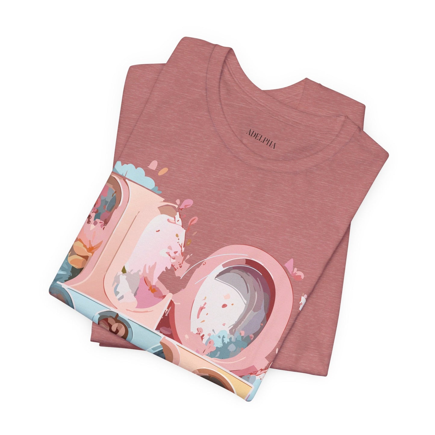 Adelpha Graphic Unisex Valentine Shirts Vintage Inspired Art Design Short Sleeve Tee