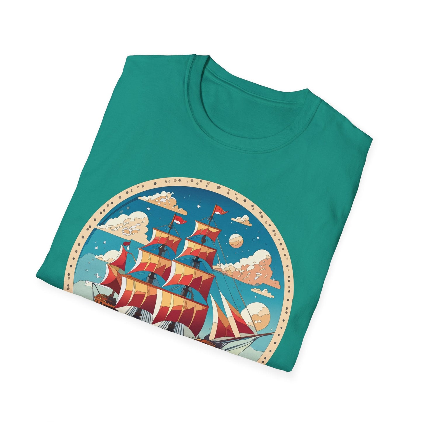 Unisex Ship T Shirts Frigate T Shirts Vessel Tee Shirt Gildan Softstyle 64000 Premium Cotton