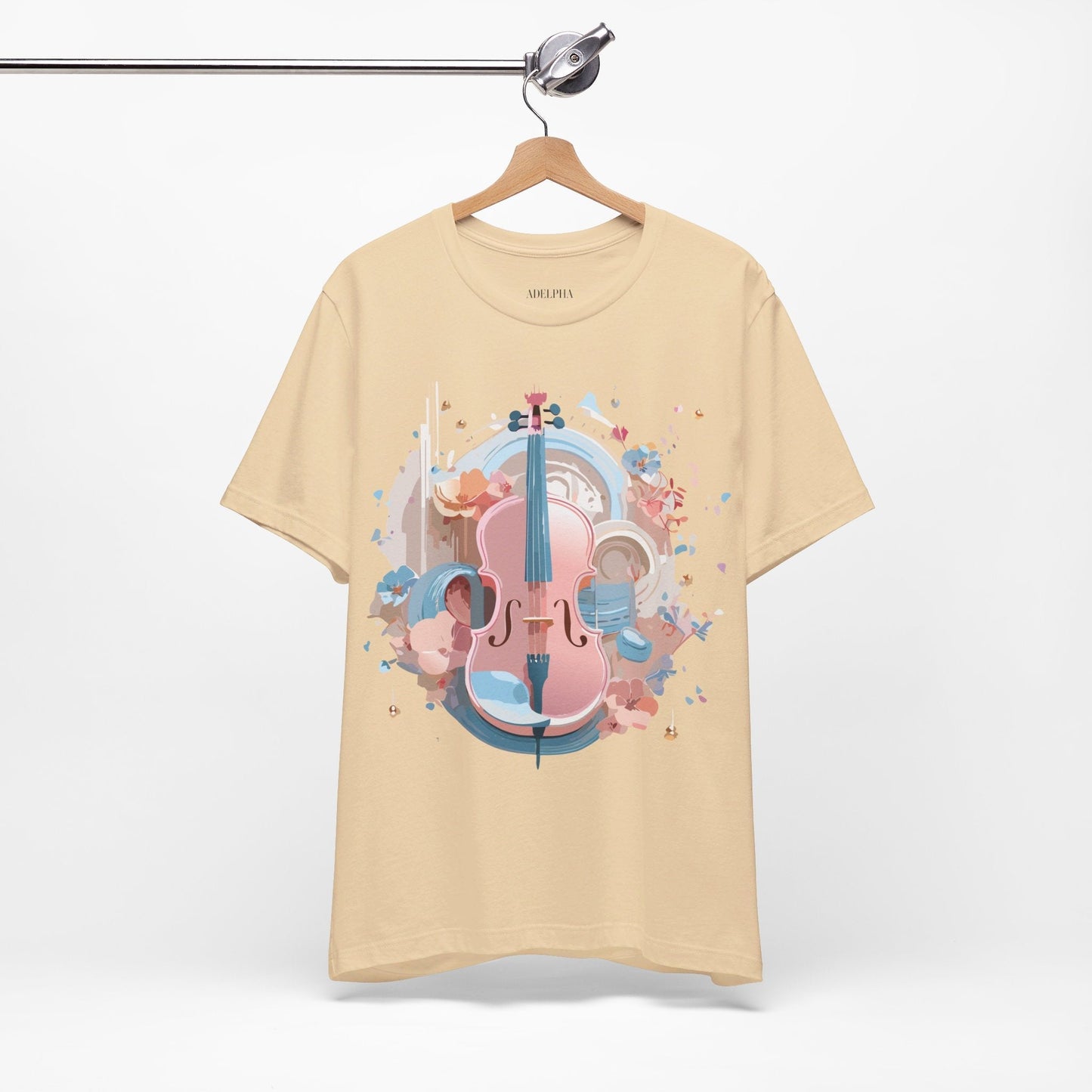 Music Graphic Tee Unisex Jersey Short Sleeve By Adelpha Vintage Inspired Artwork