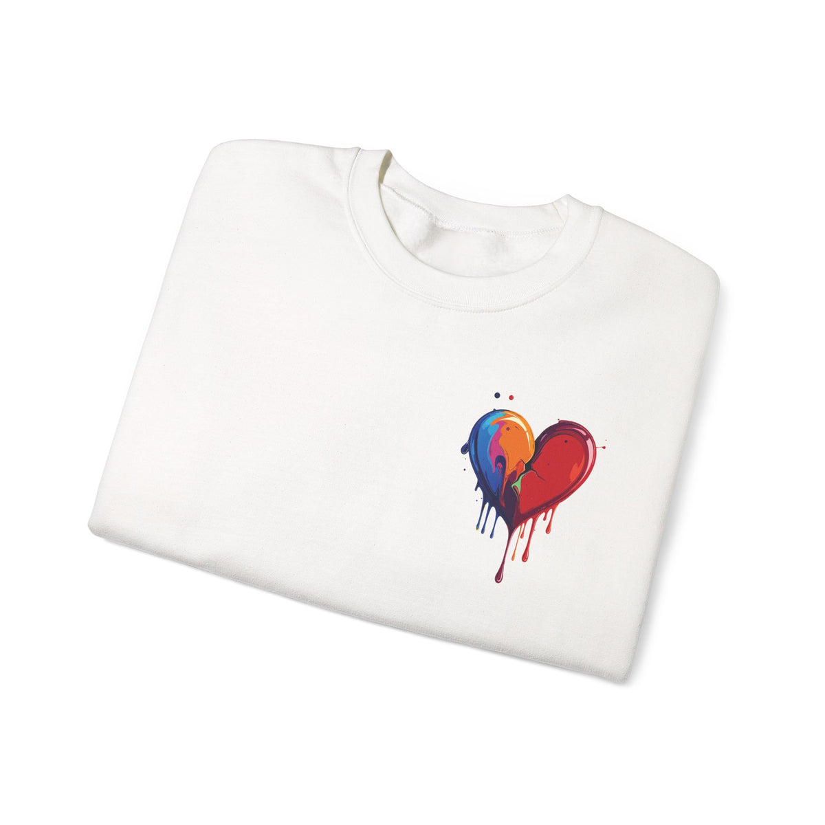 Small Bleeding Heart Sweatshirt, Small Heart Sweatshirt, Valentine's Day Sweatshirt, Heart Sweatshirt 117