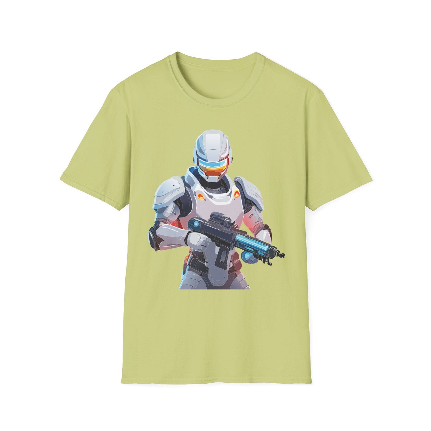 Robocop Themed Unisex Softstyle T Shirt With Robocop Art Design Cotton Tee Premium Comfort