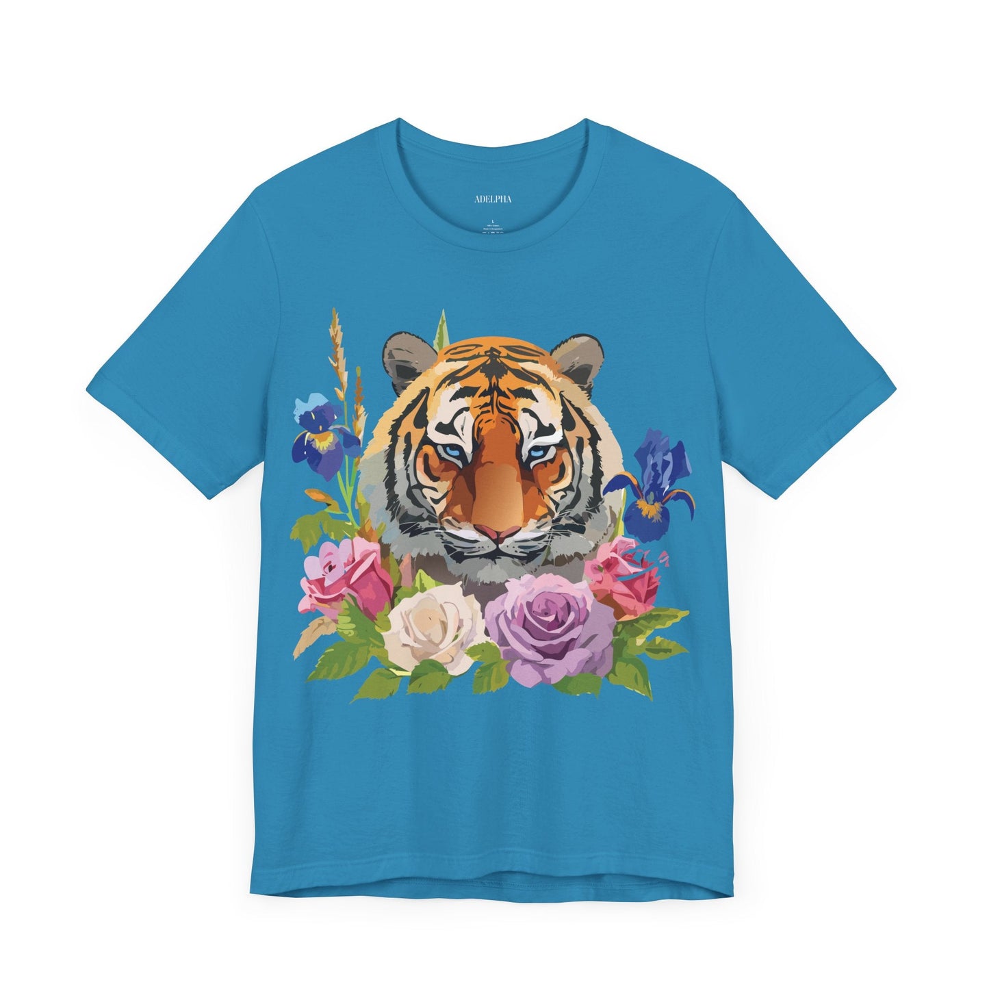 Tiger Graphic Unisex 100 Cotton Vintage Art with Animal Tee 9