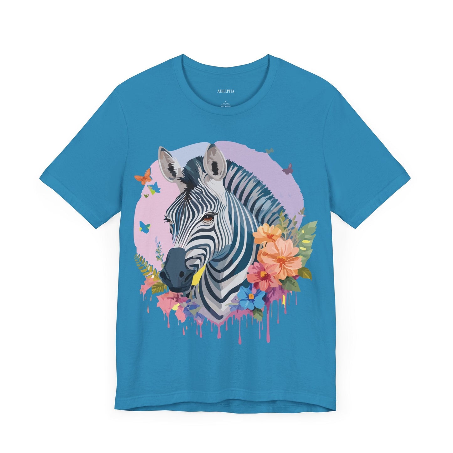 Adelpha Zebra Graphic Tee Unisex Jersey Short Sleeve Vintage Inspired Artwork Tee Shirt
