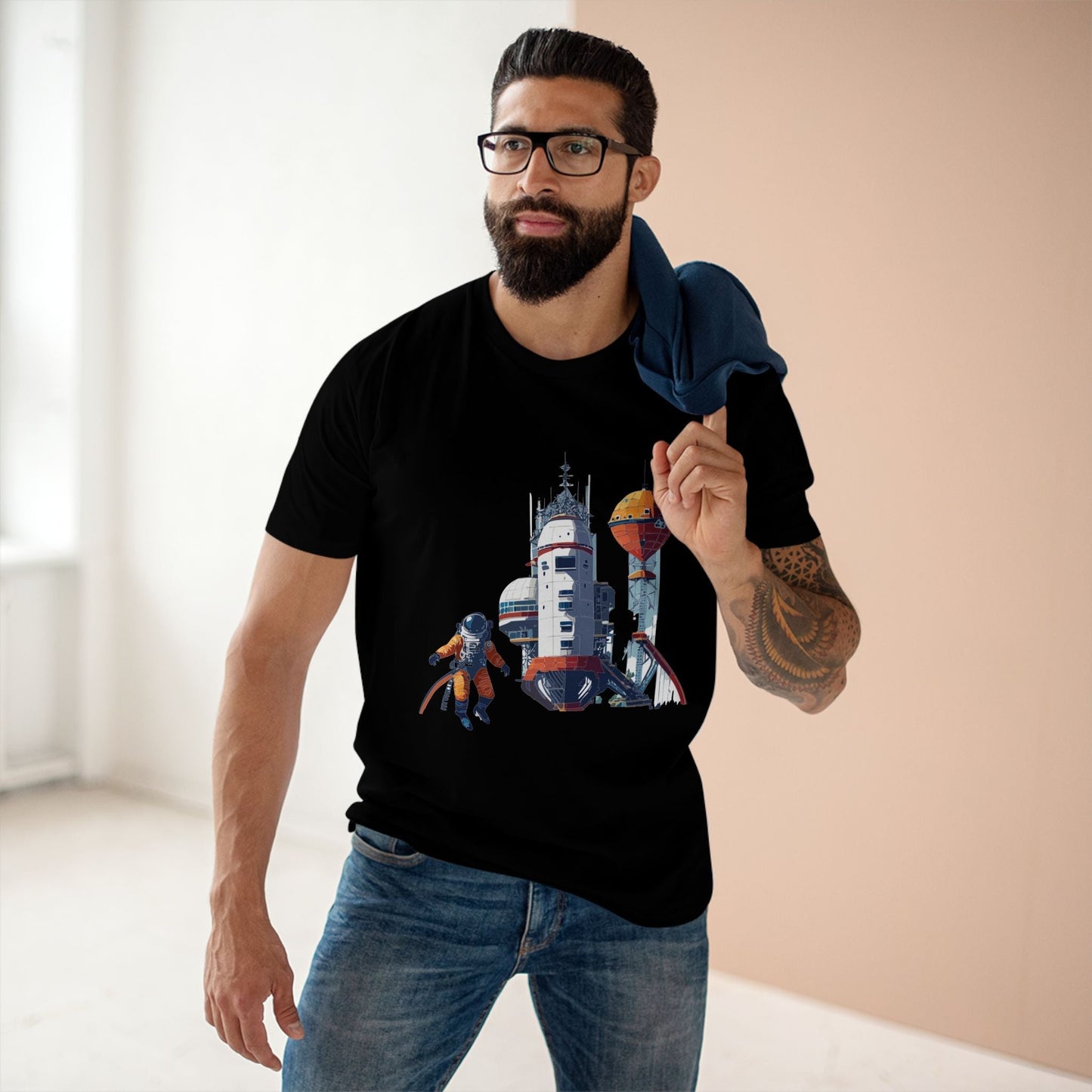 Cosmos Astronaut Shirt CS 10 Unisex Premium Cotton Tee With Original Art Design Collection