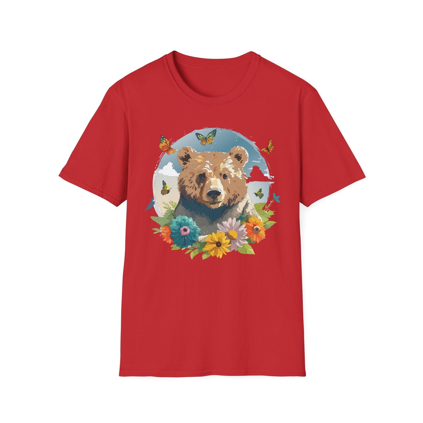 Bear T Shirt Unisex Teddy Bear Tee Softstyle 64000 Ring Spun Cotton Tee Lightweight Breathable
