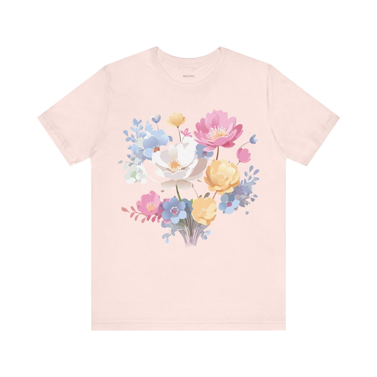 Floral Graphic Tee Shirt - Bella+Canvas Unisex 100 Cotton 46