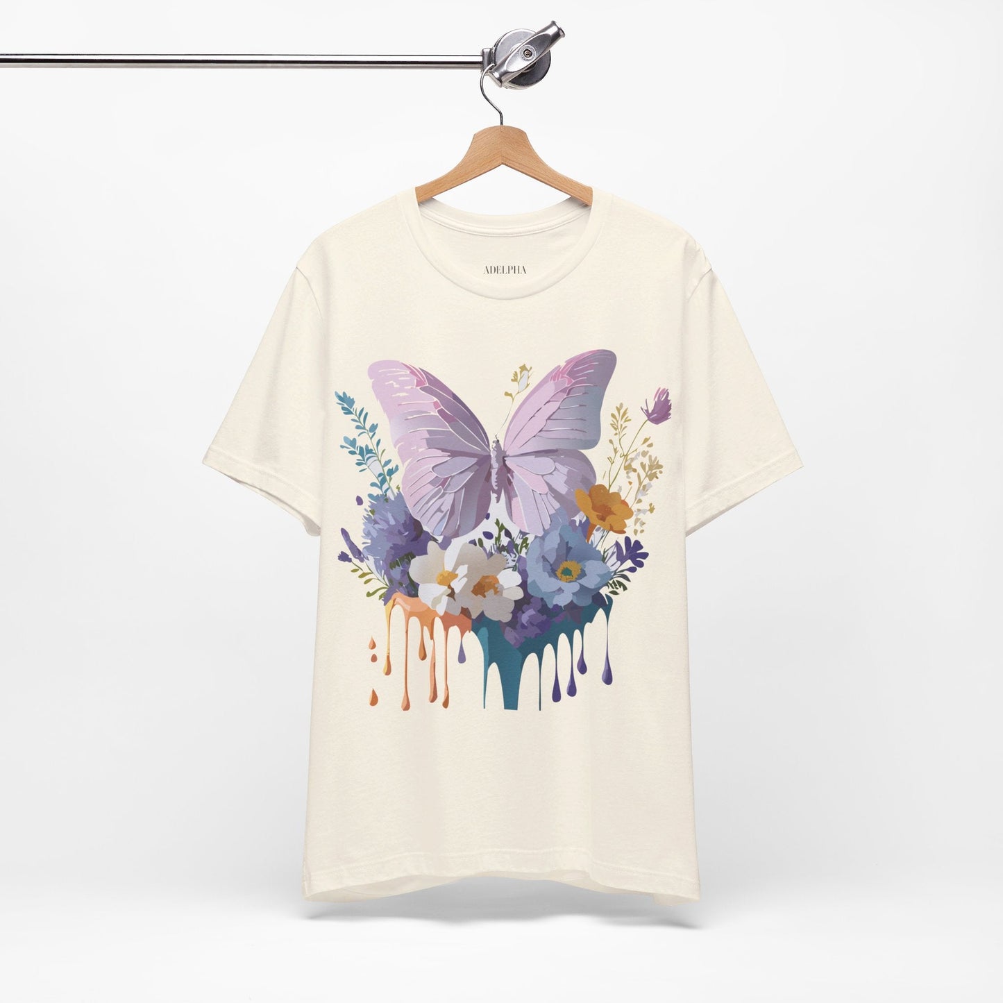 Adelpha Graphic Butterfly Unisex Short Sleeve Graphic Tee Art Design