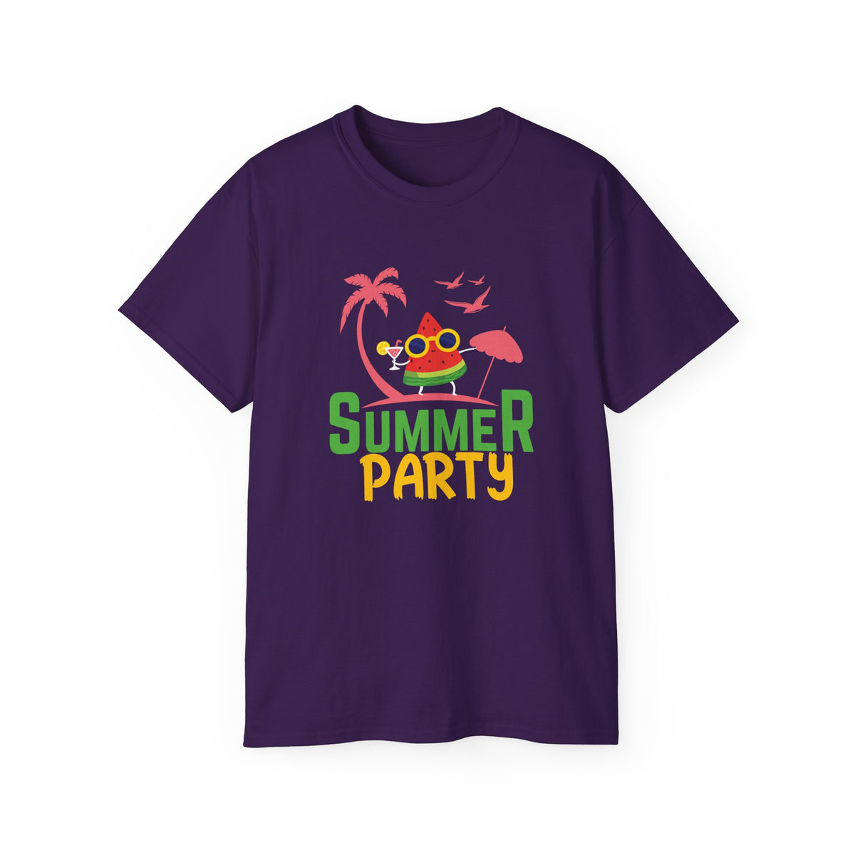 Summer Party Frog Tee | Tropical Palm Cocktail Design
