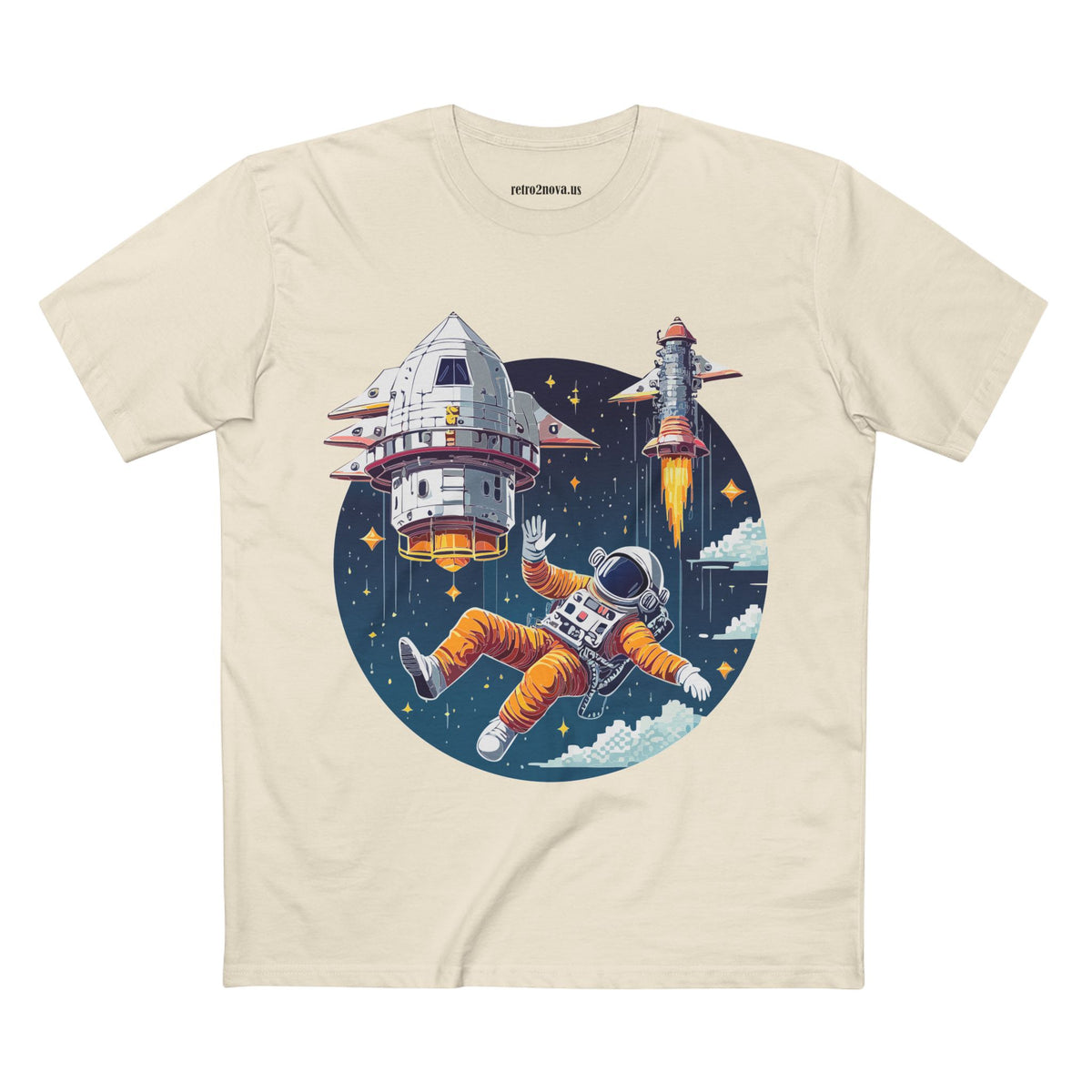 Cosmos Astronaut Graphic Tee Staple Unisex 100 Cotton Tee Shirt - CS-4