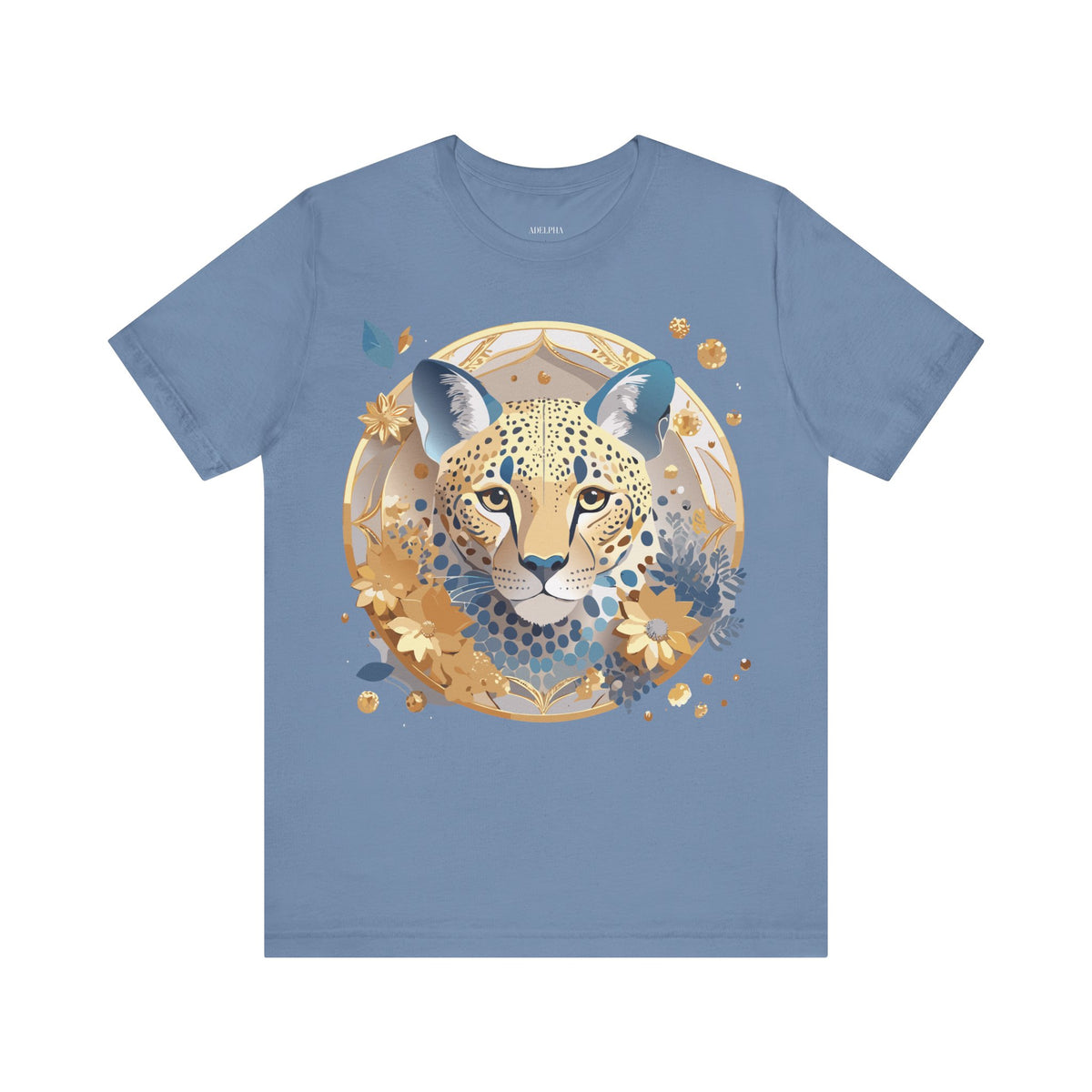 Medallion Graphic Unisex Cotton Bella+Canvas Tee with Floral Art Design n148