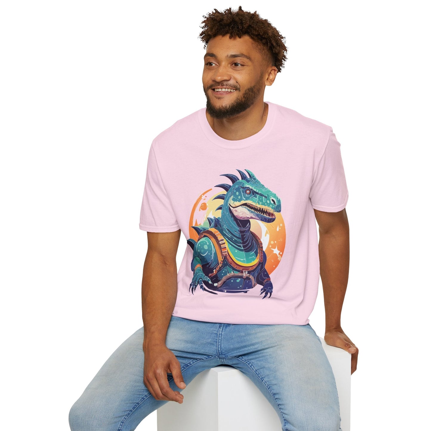 Alien Graphic Unisex Cotton Softstyle UFO Artwork Tee 17