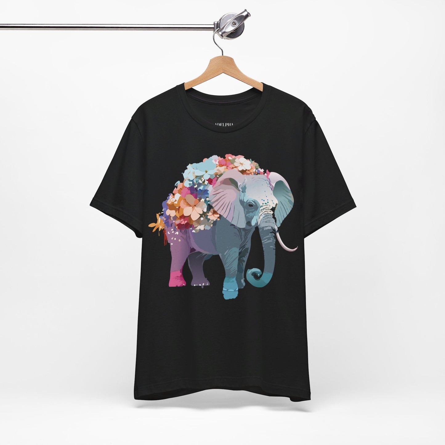 Elephant Graphic T Shirt Unisex Vintage Inspired Adelpha Artwork Short Sleeve Tee