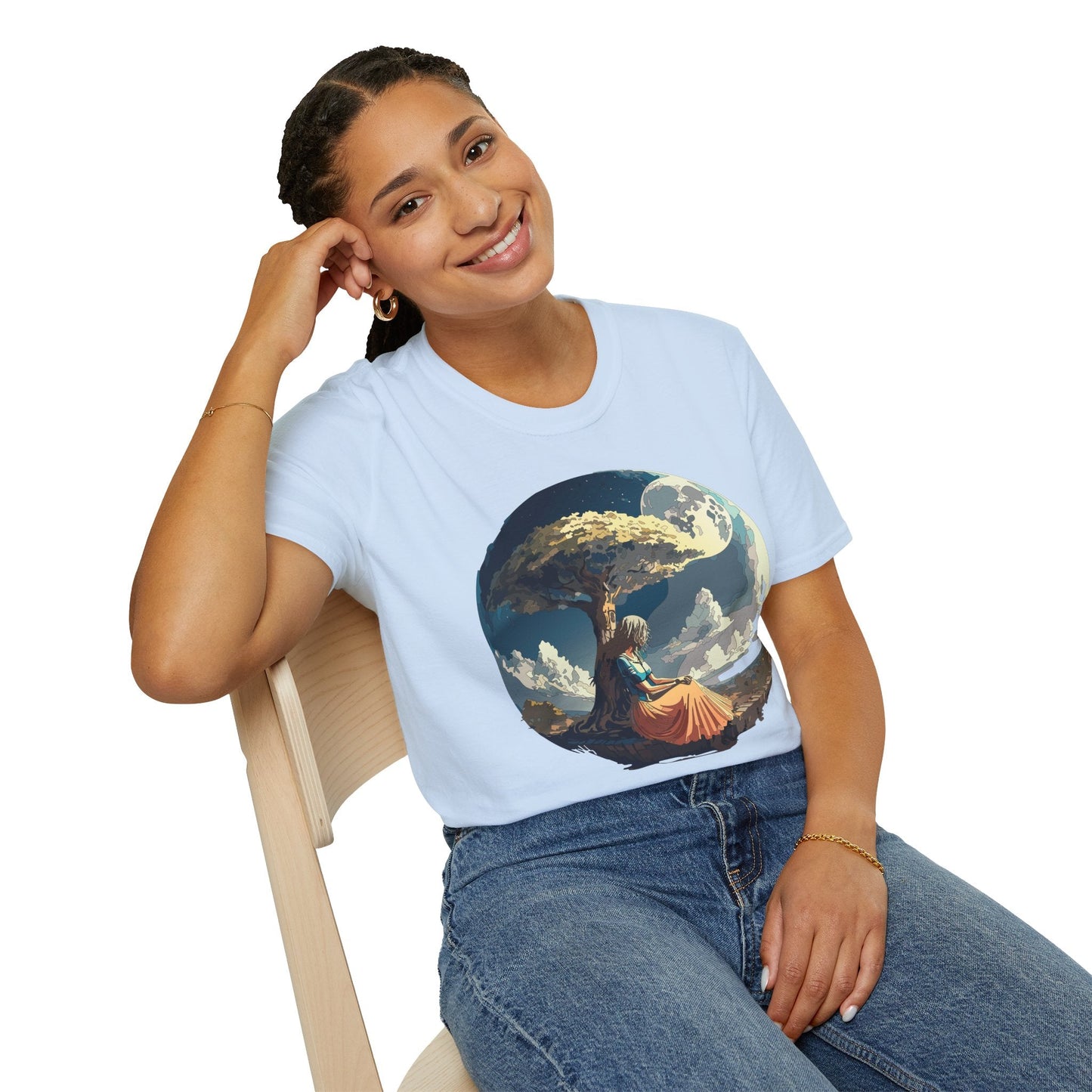 Unisex Graphic T Shirt Art Design Tee Softstyle 64000 Ring Spun Cotton Comfortable