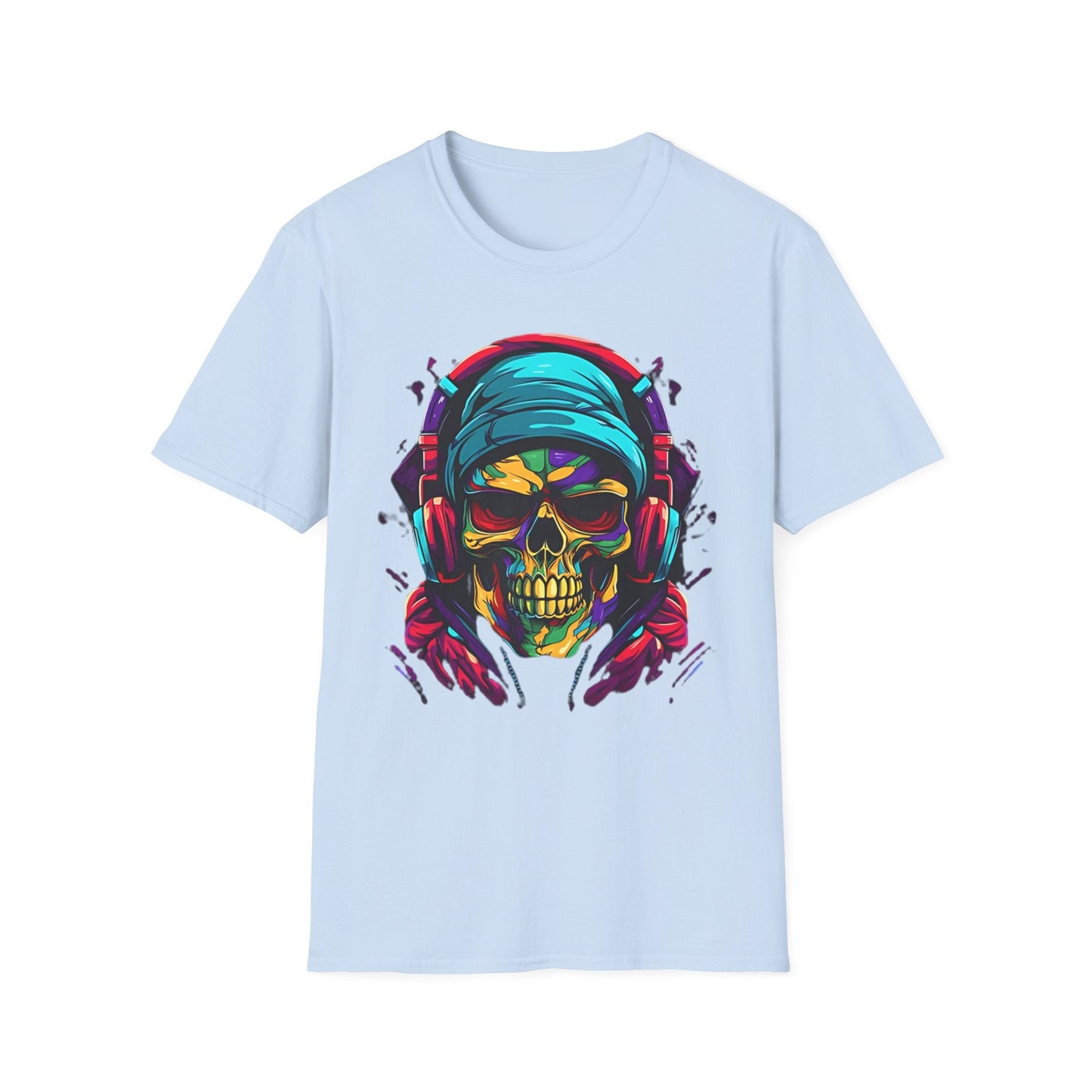 Skull T Shirt Unisex Skeleton Design Gildan Softstyle Cotton Tee for Men Women Durable