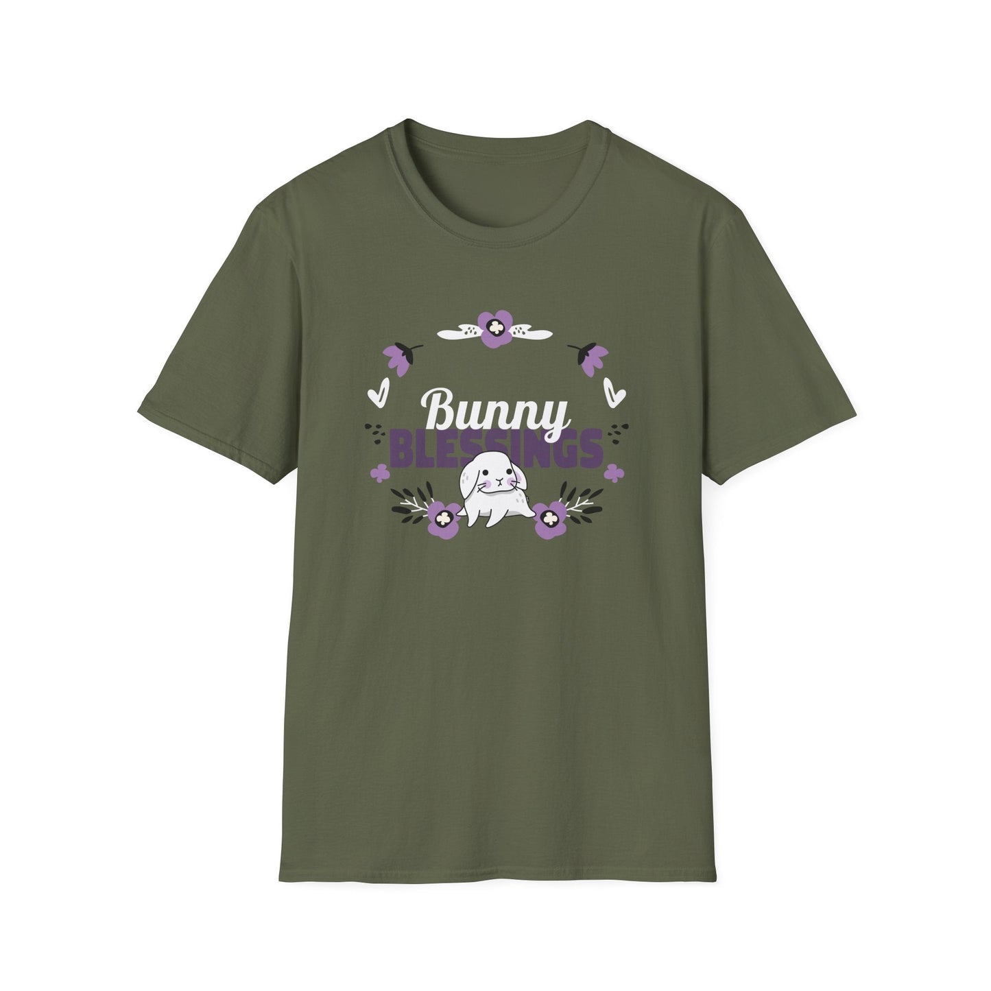 Easter Bunny T Shirt Unisex Gildan Softstyle 64000 Tee With Easter Signature Design