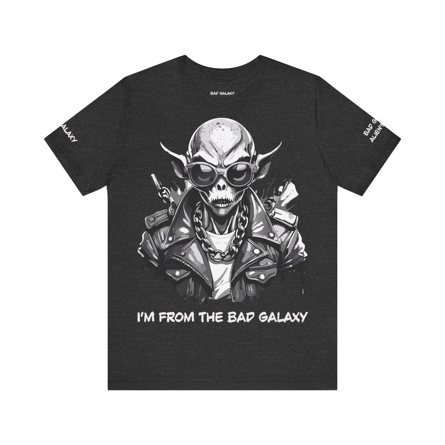 Alien Tee Shirt From Bad Galaxy Made To Order Free Shipping 100 Percent Cotton Eco Friendly In USA