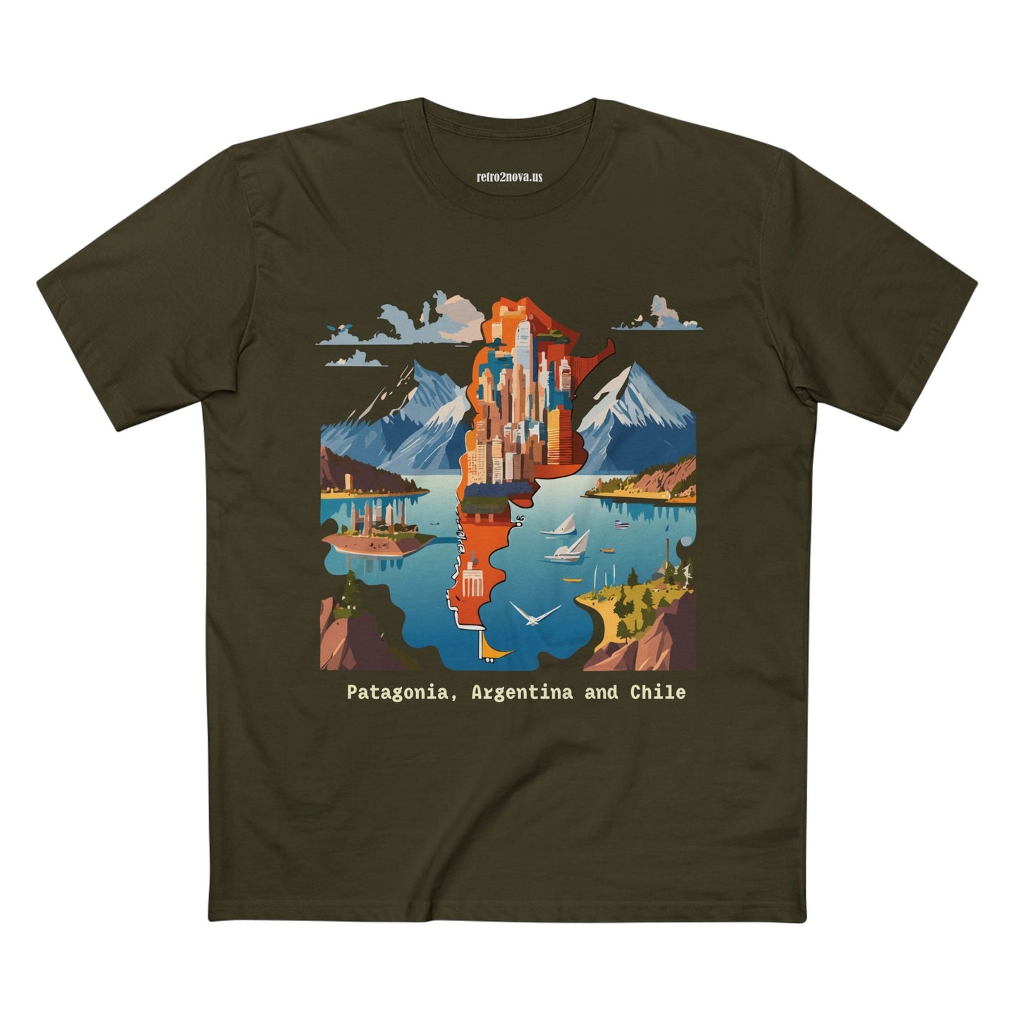 Travel Shirt For Tourists Unisex Premium Cotton Tee With Original Art Design By Retro2Nova